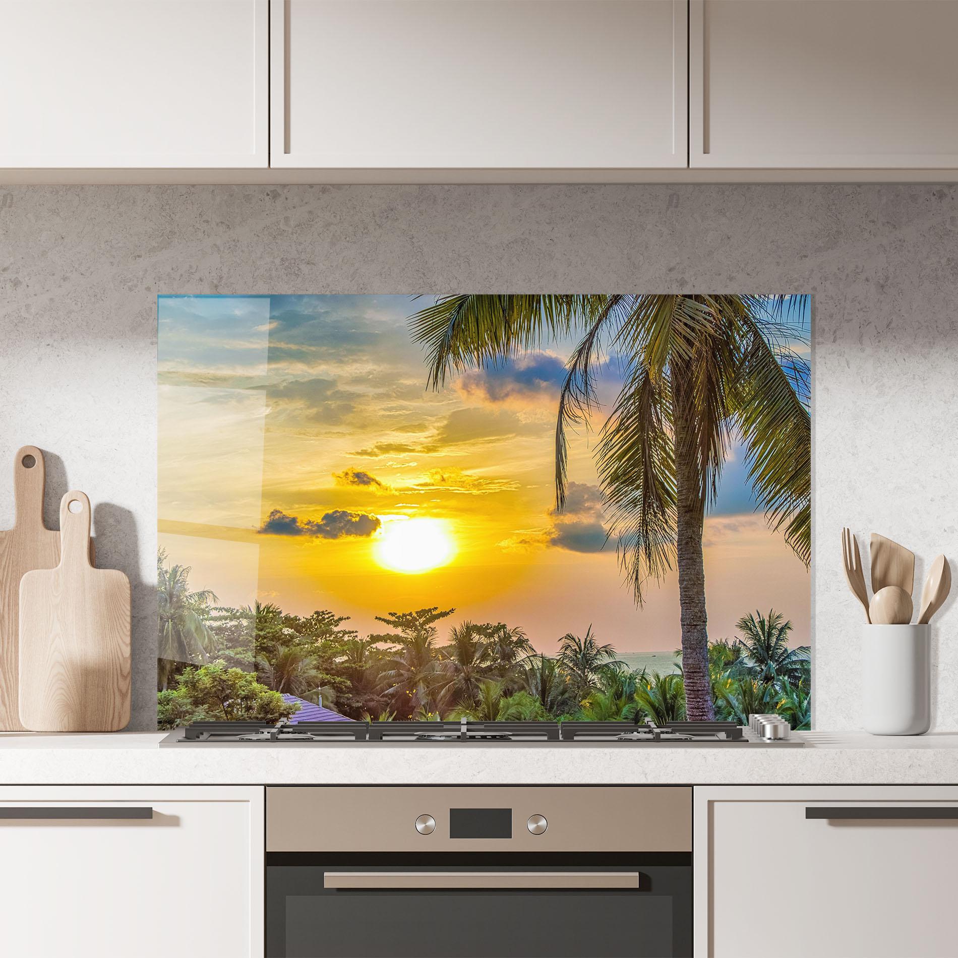 Panou Sticla Bucatarie Summer View mockup 7