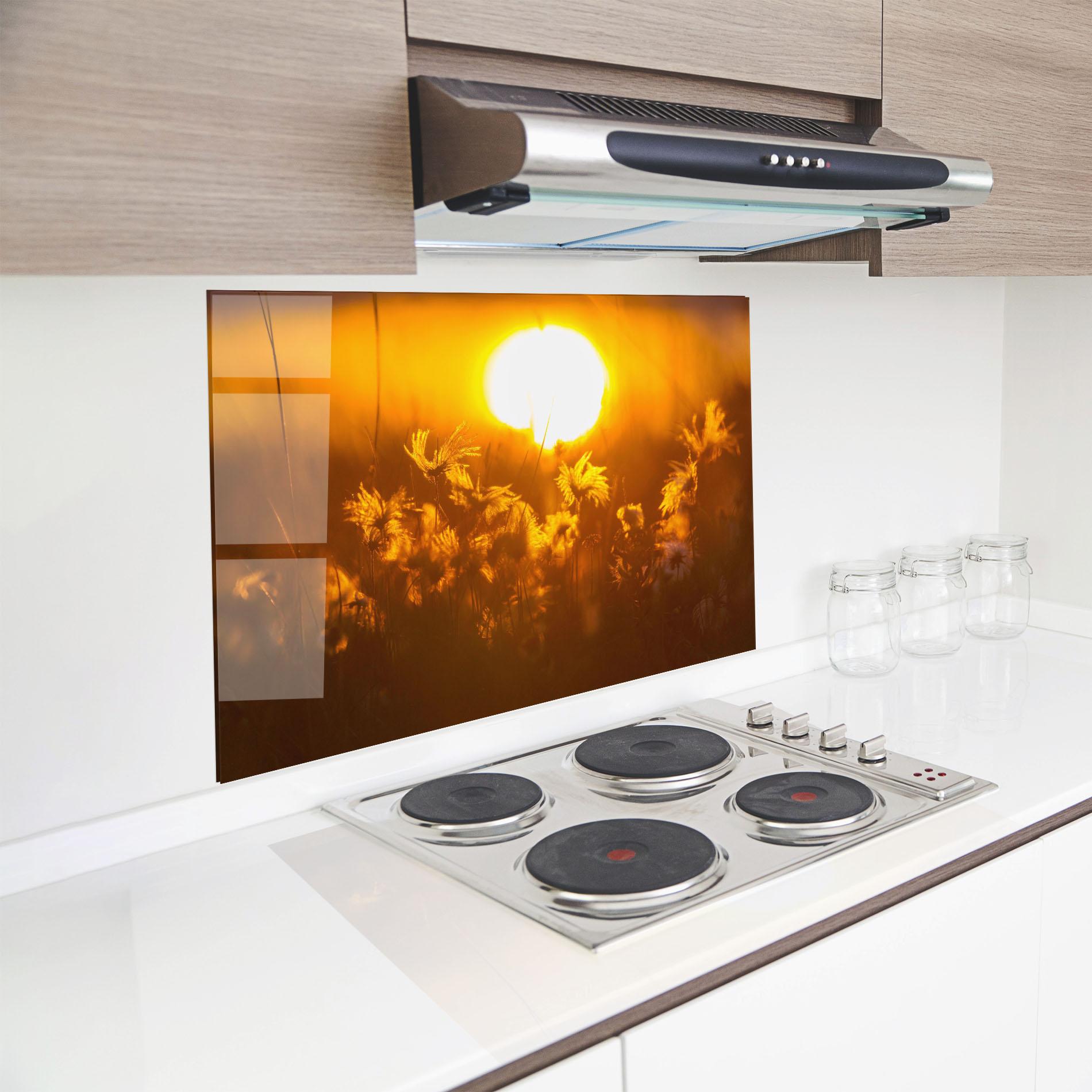 Panou Sticla Bucatarie Wildflowers mockup 8