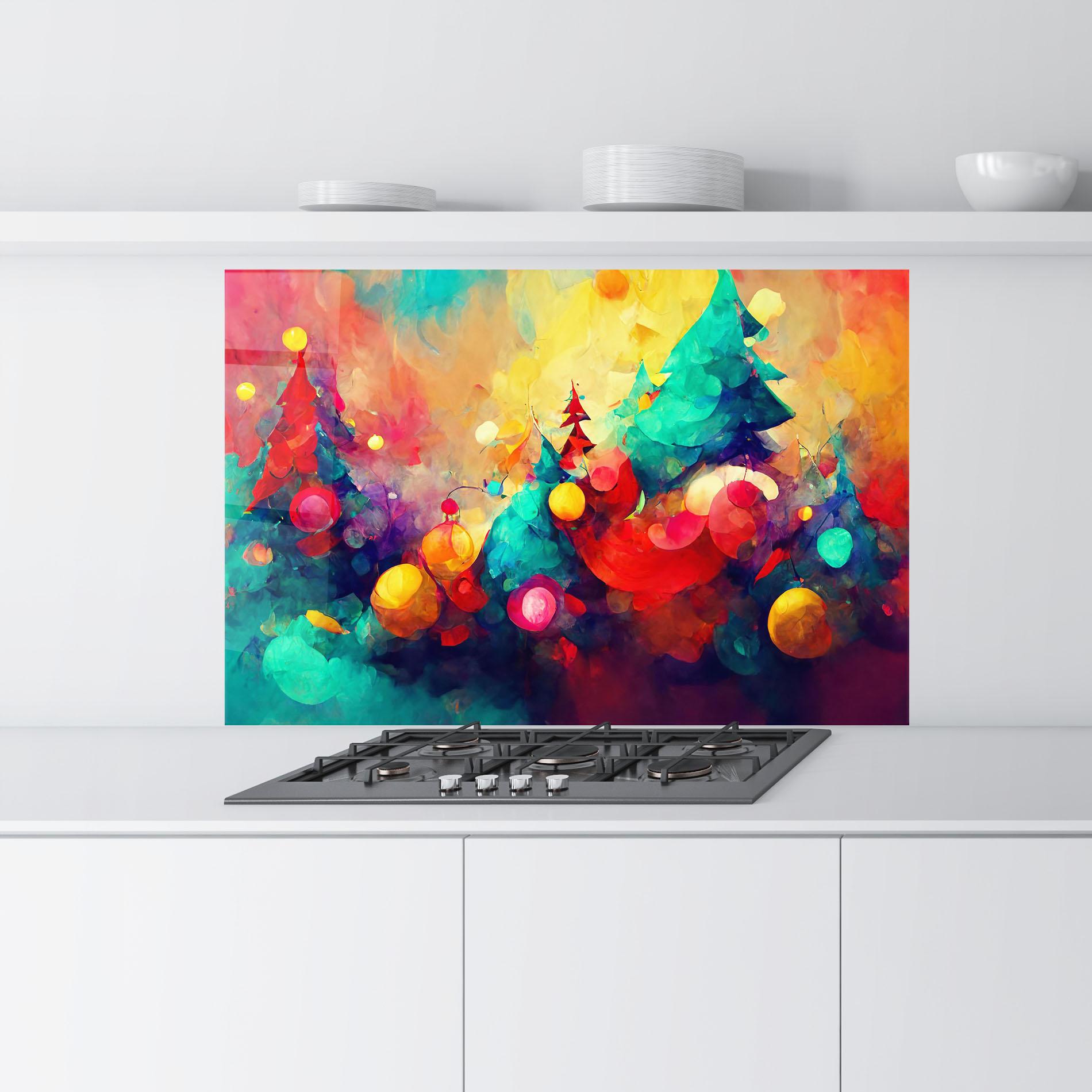 Panou Sticla Bucatarie Colorfull Winter mockup 9