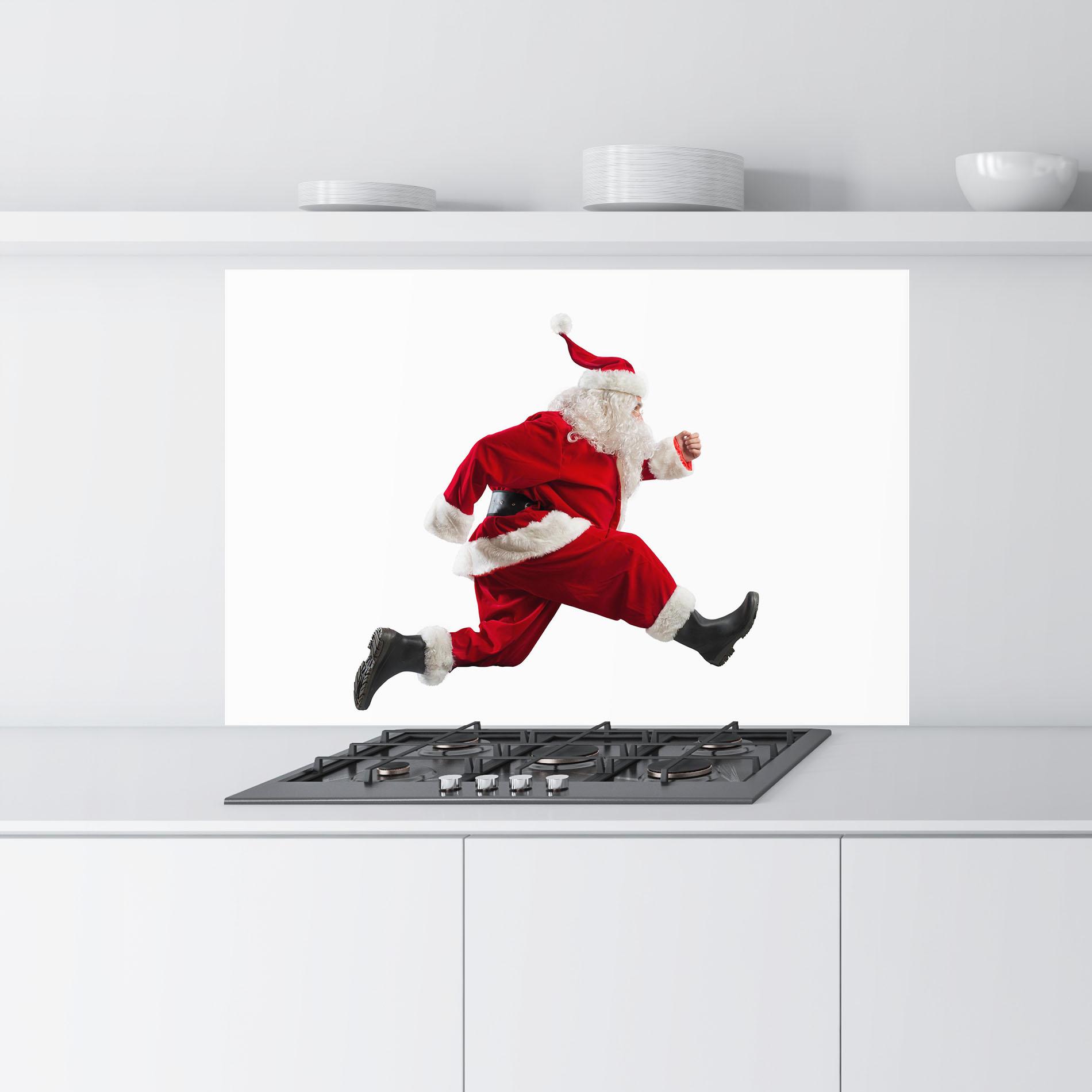 Panou Sticla Bucatarie Fast Delivery Santa mockup 9