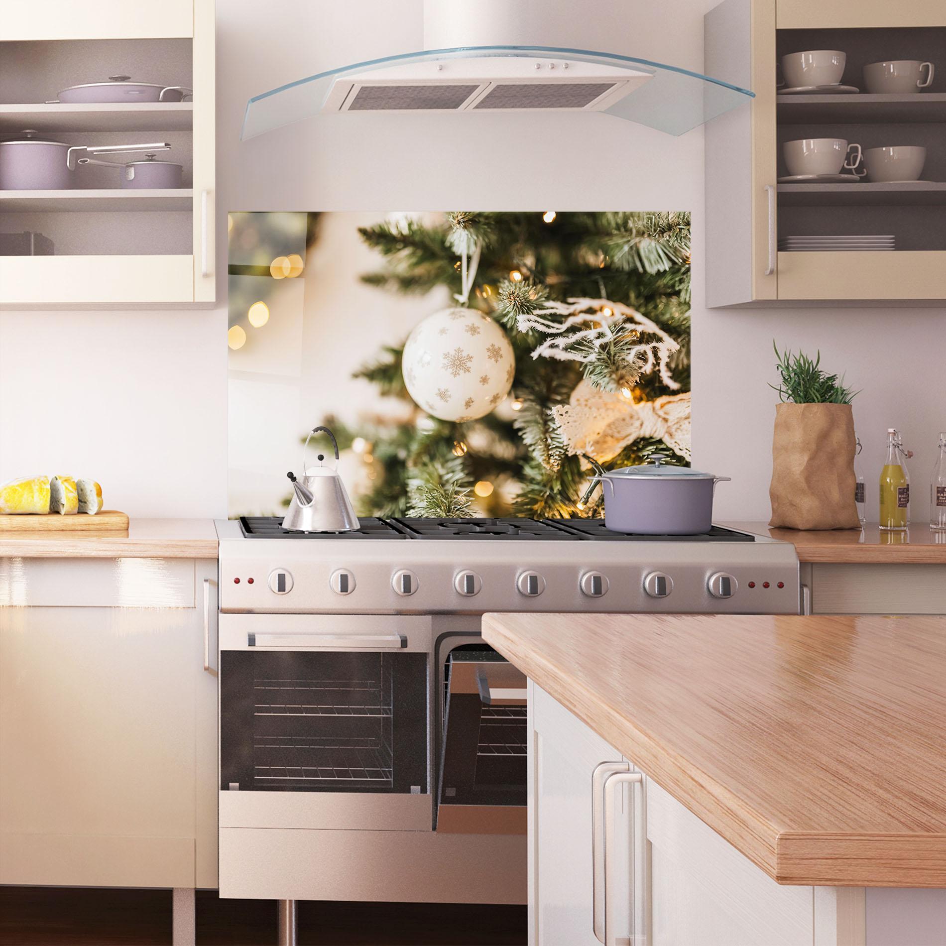 Panou Sticla Bucatarie Christmas Home mockup 1