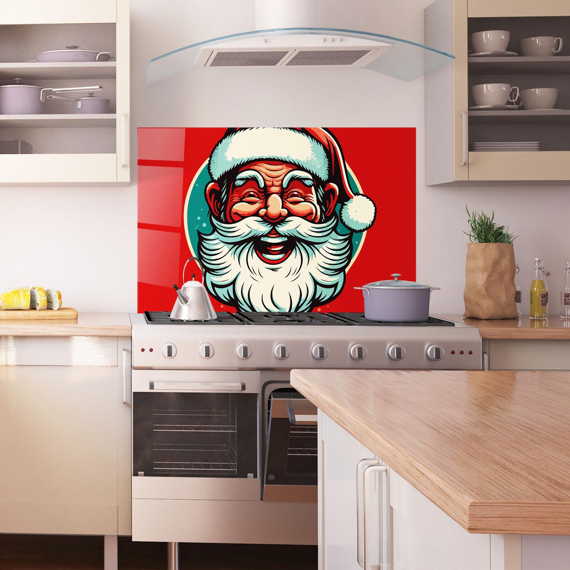 Panou Sticla Bucatarie Crazy Smile mockup 1