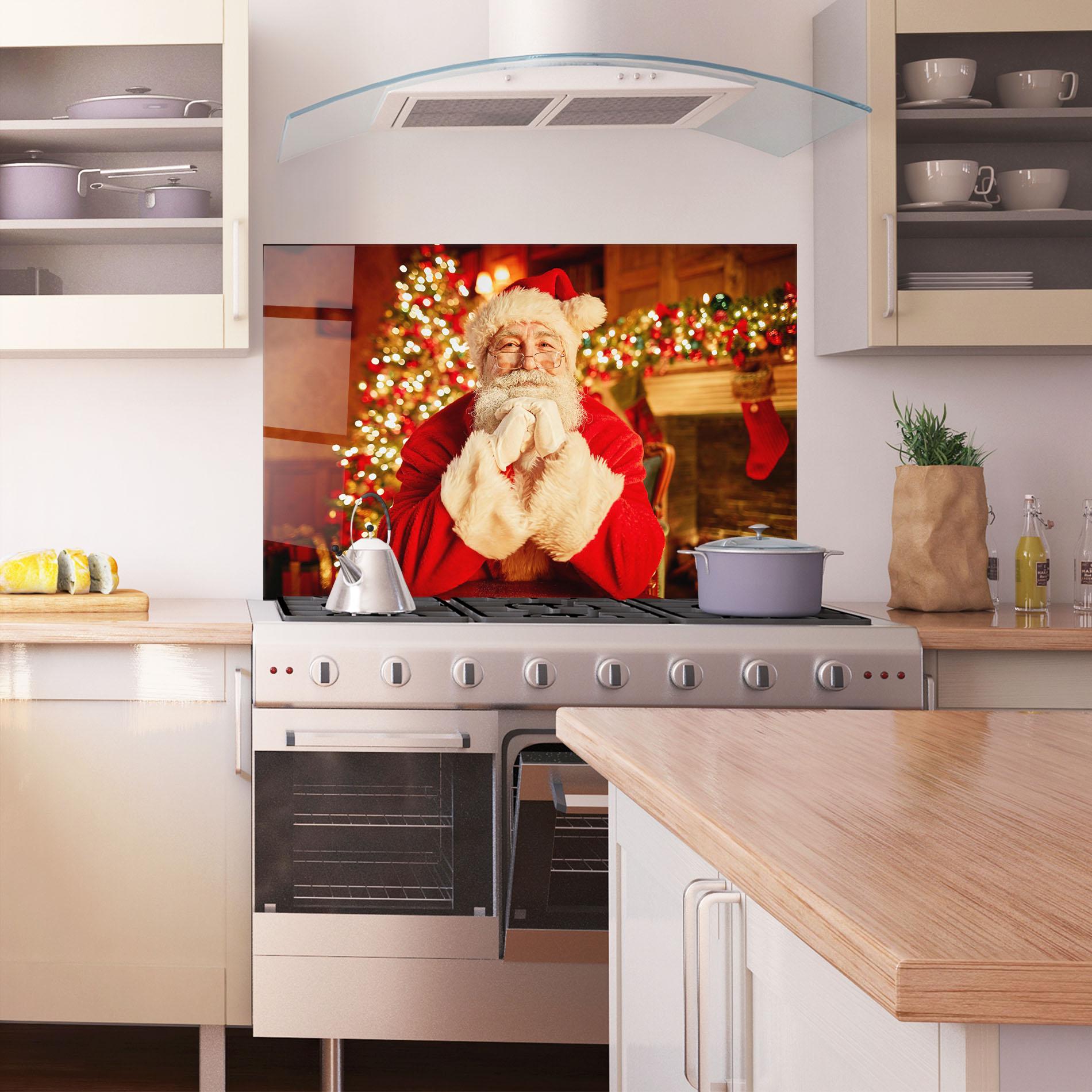 Panou Sticla Bucatarie Traditional Santa mockup 1
