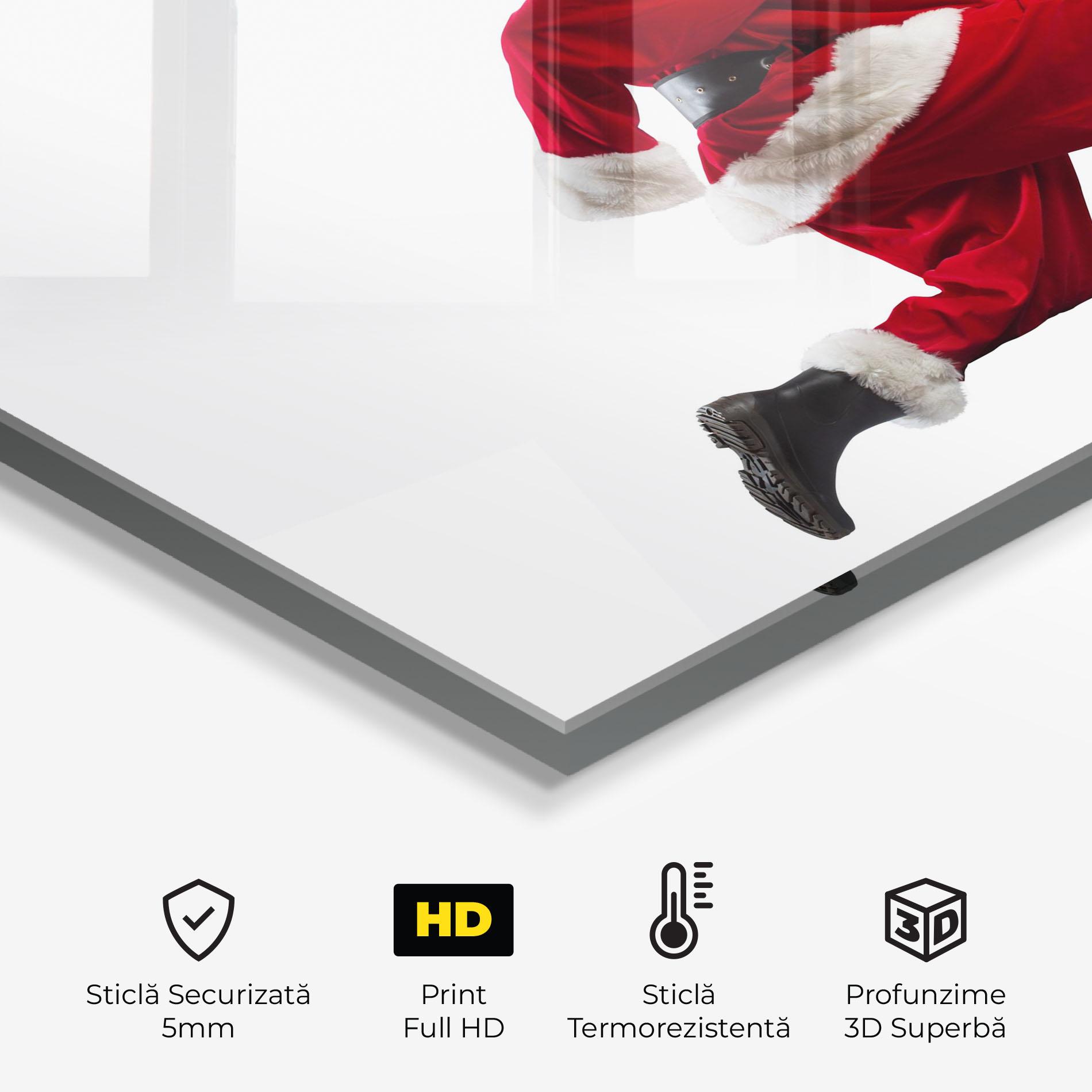 Panou Sticla Bucatarie Fast Delivery Santa mockup 2