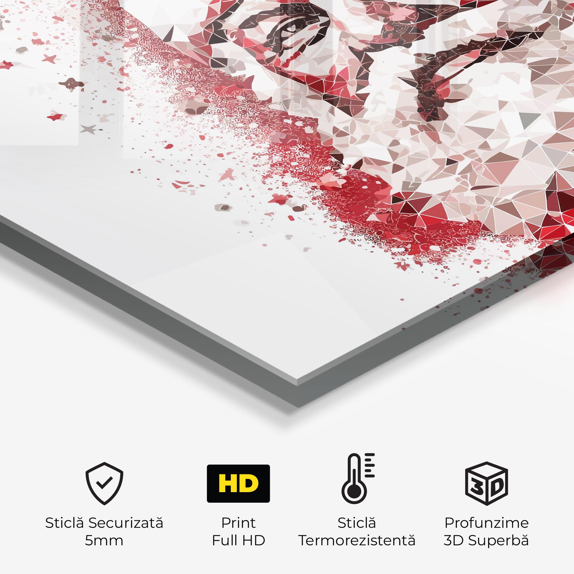 Panou Sticla Bucatarie Red Santa Art mockup 2