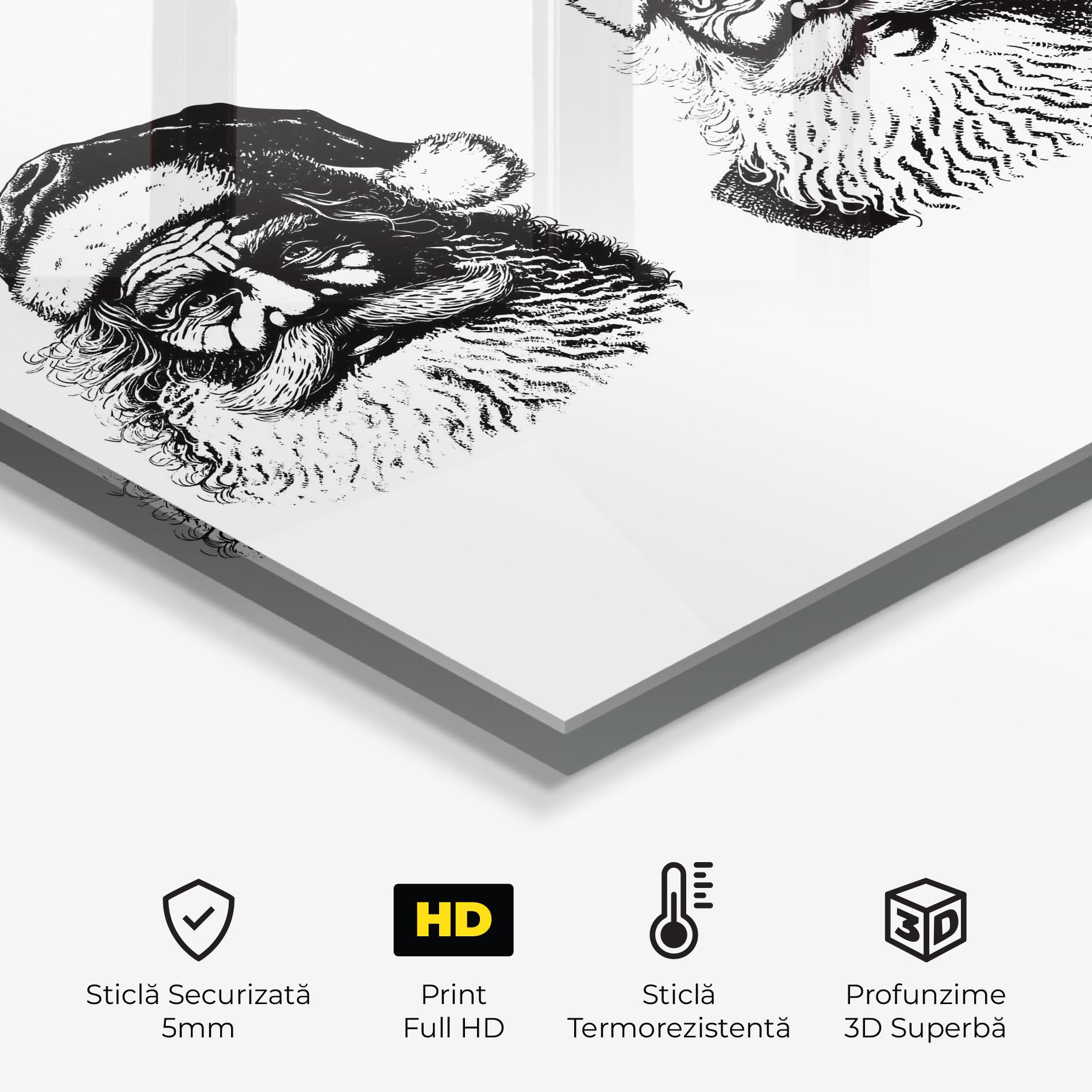 Panou Sticla Bucatarie Santa Draw mockup 2