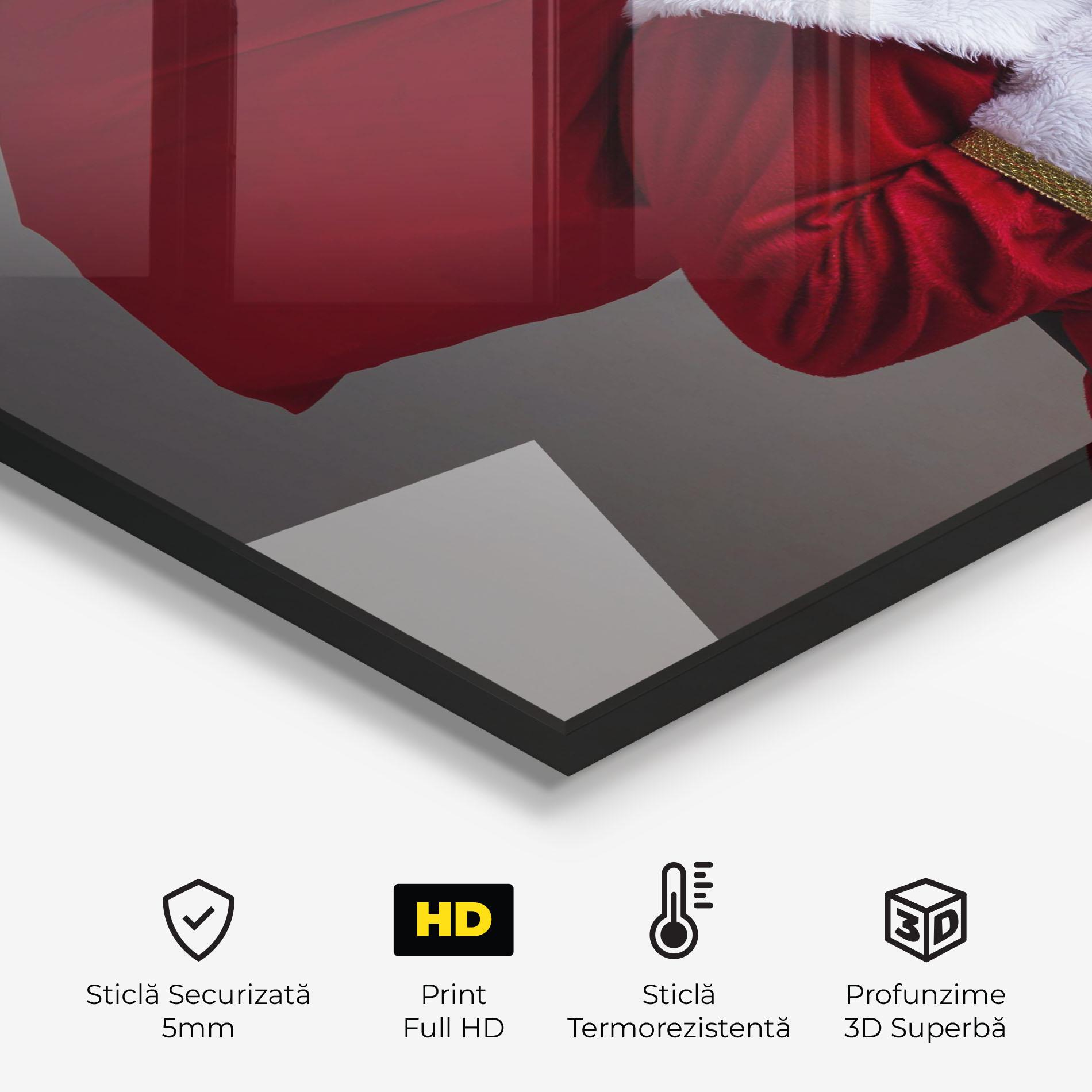 Panou Sticla Bucatarie Santa Smiling mockup 2