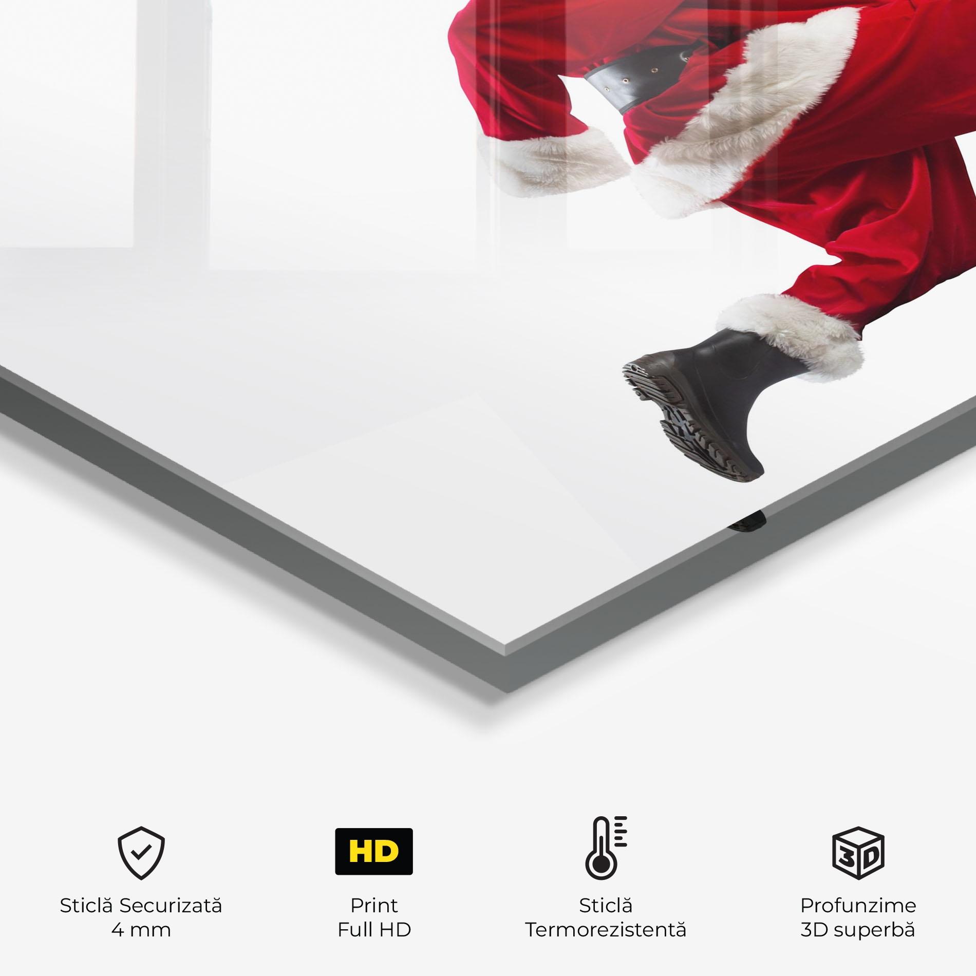 Panou Sticla Bucatarie Fast Delivery Santa mockup 2