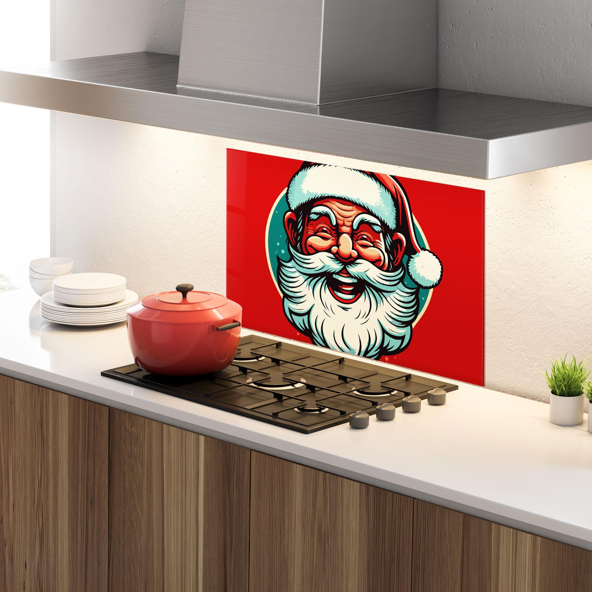 Panou Sticla Bucatarie Crazy Smile mockup 4