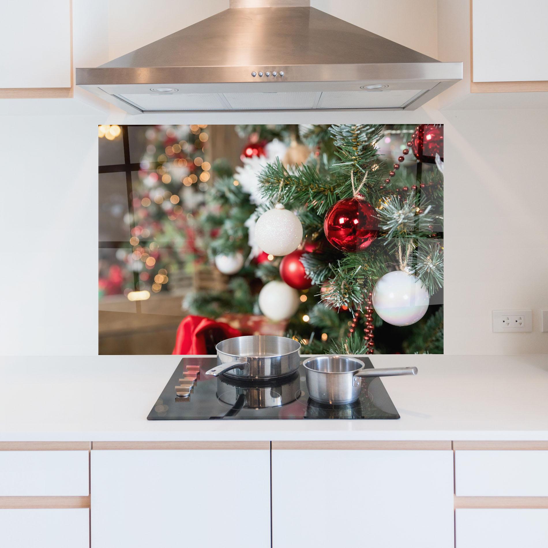 Panou Sticla Bucatarie Magic Christmas Home mockup 5