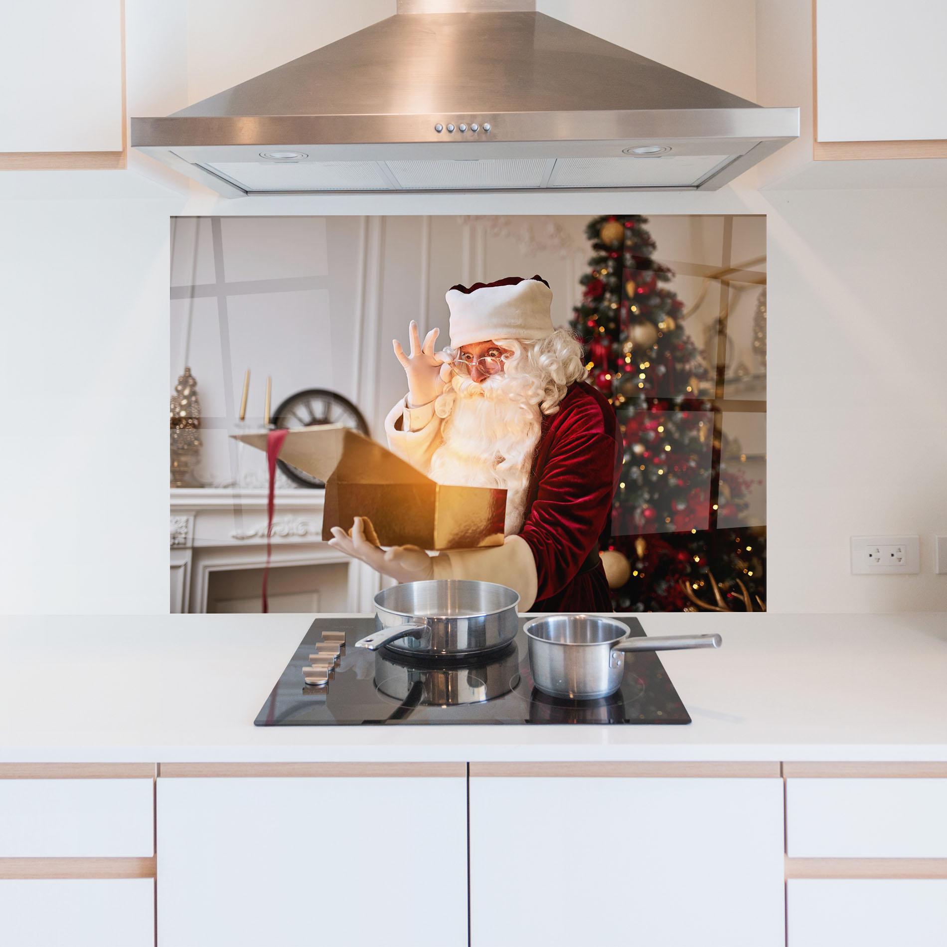 Panou Sticla Bucatarie Magical Glowing Gift mockup 5