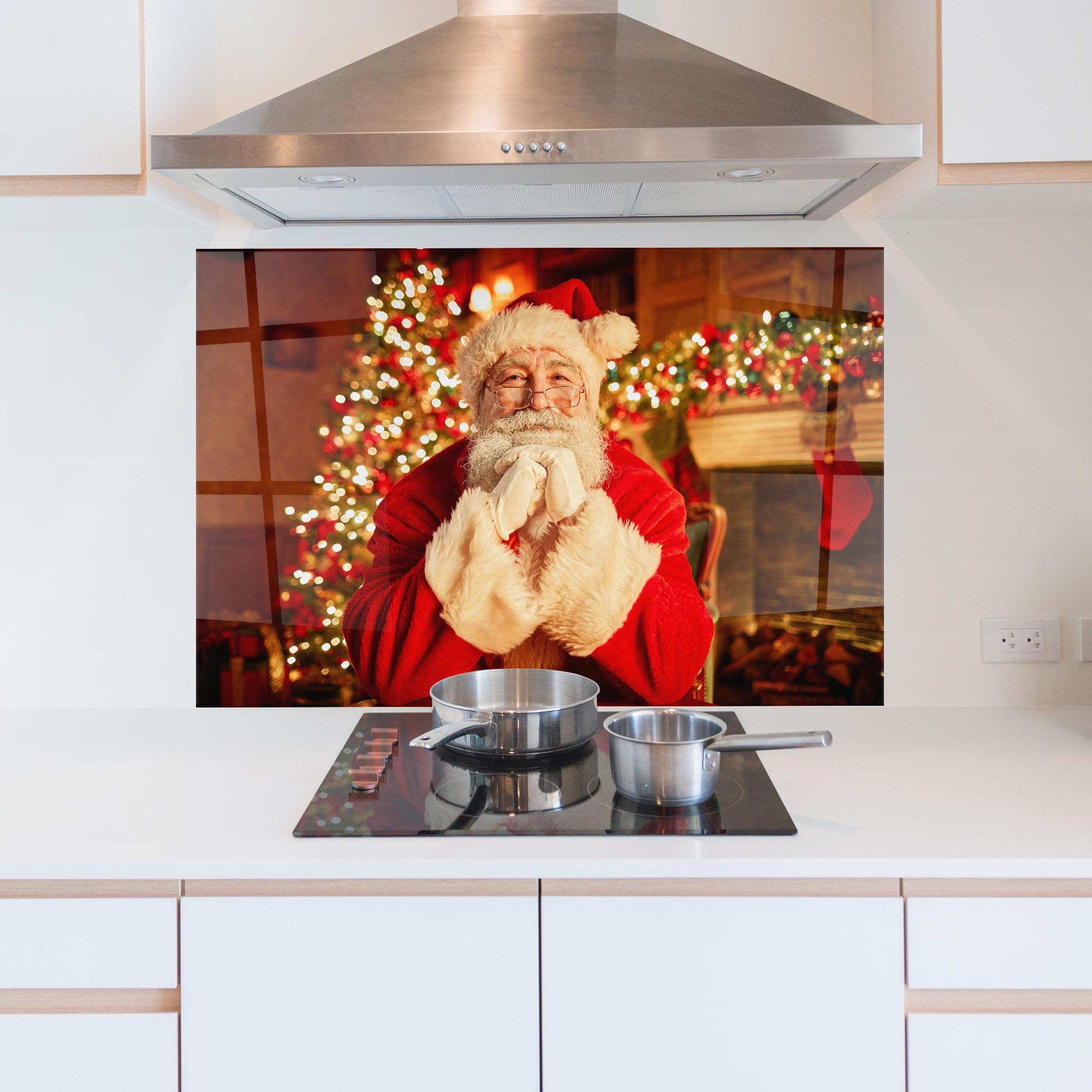 Panou Sticla Bucatarie Traditional Santa mockup 5