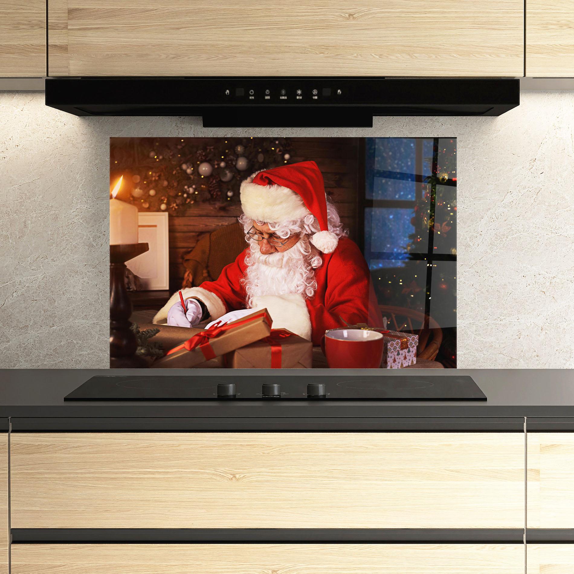 Panou Sticla Bucatarie Answering Christmas Letters mockup 3