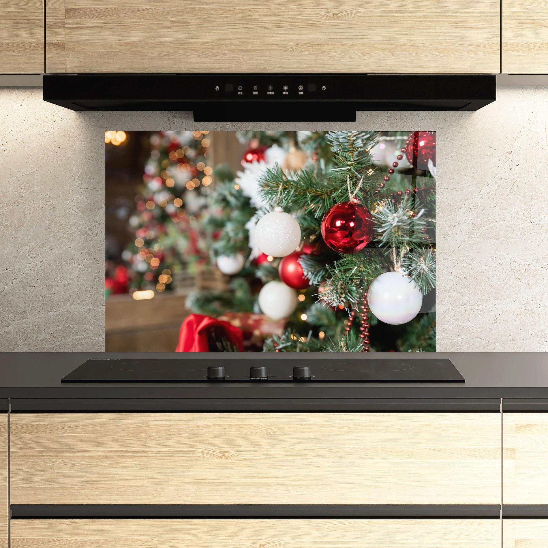 Panou Sticla Bucatarie Magic Christmas Home mockup 3