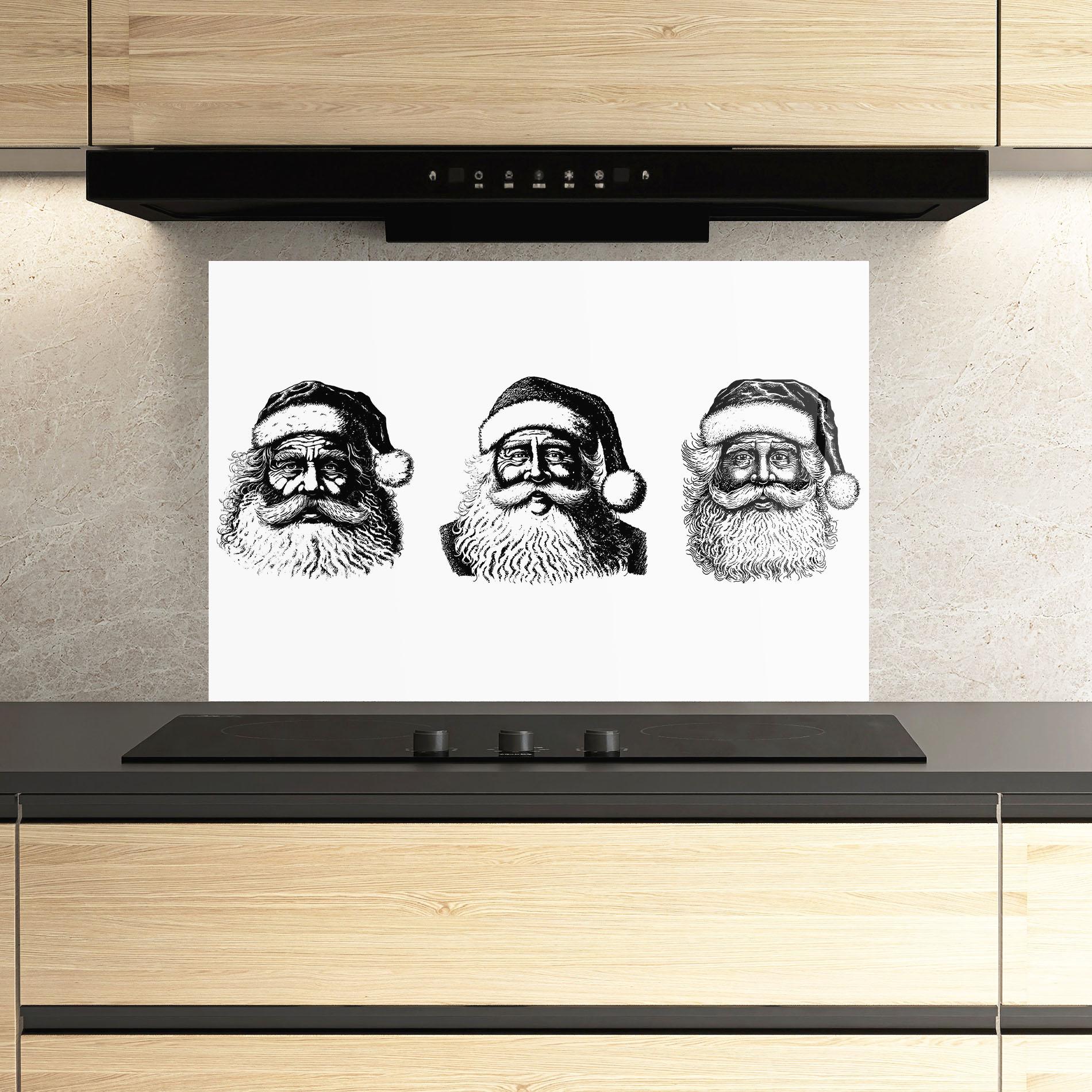 Panou Sticla Bucatarie Santa Draw mockup 3