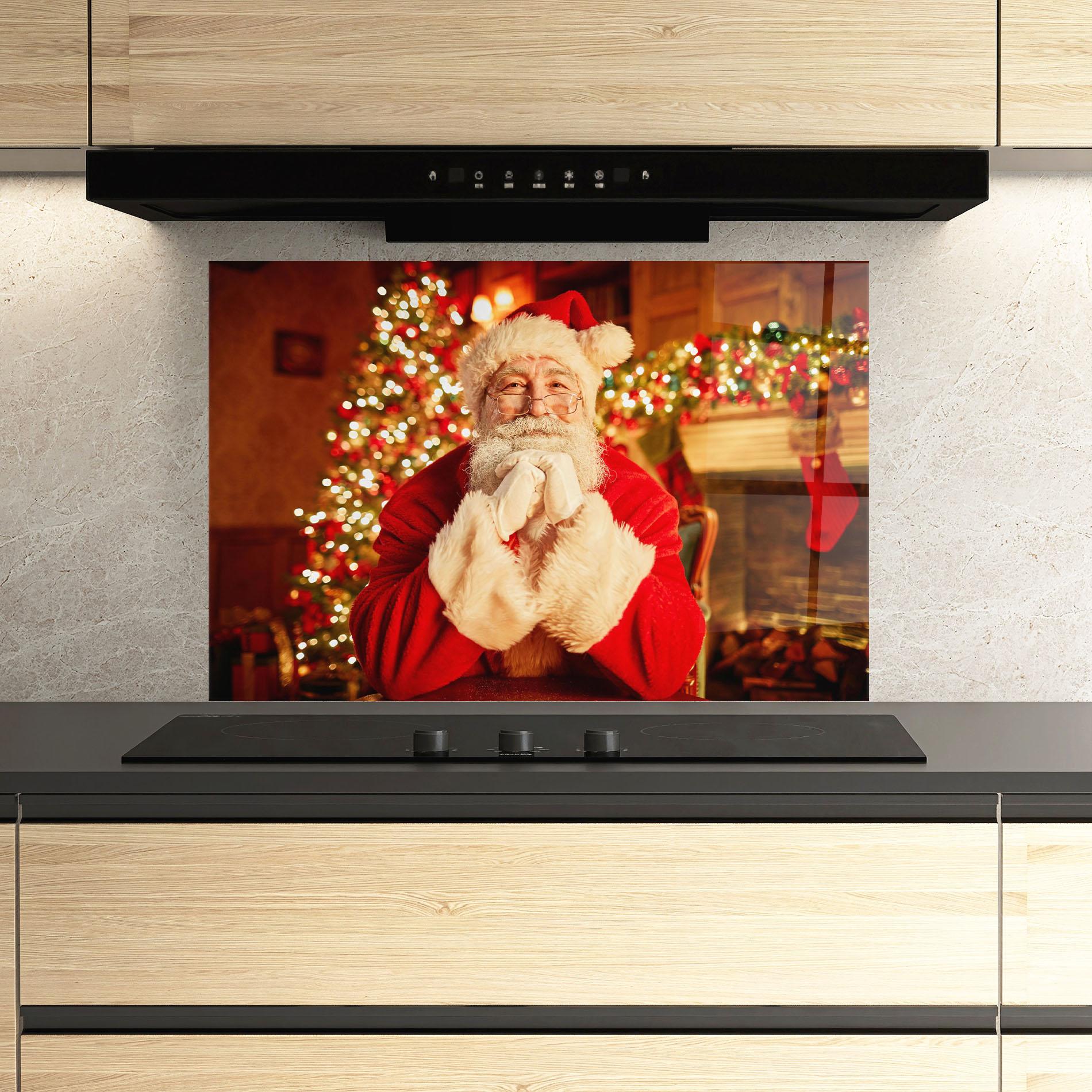 Panou Sticla Bucatarie Traditional Santa mockup 3