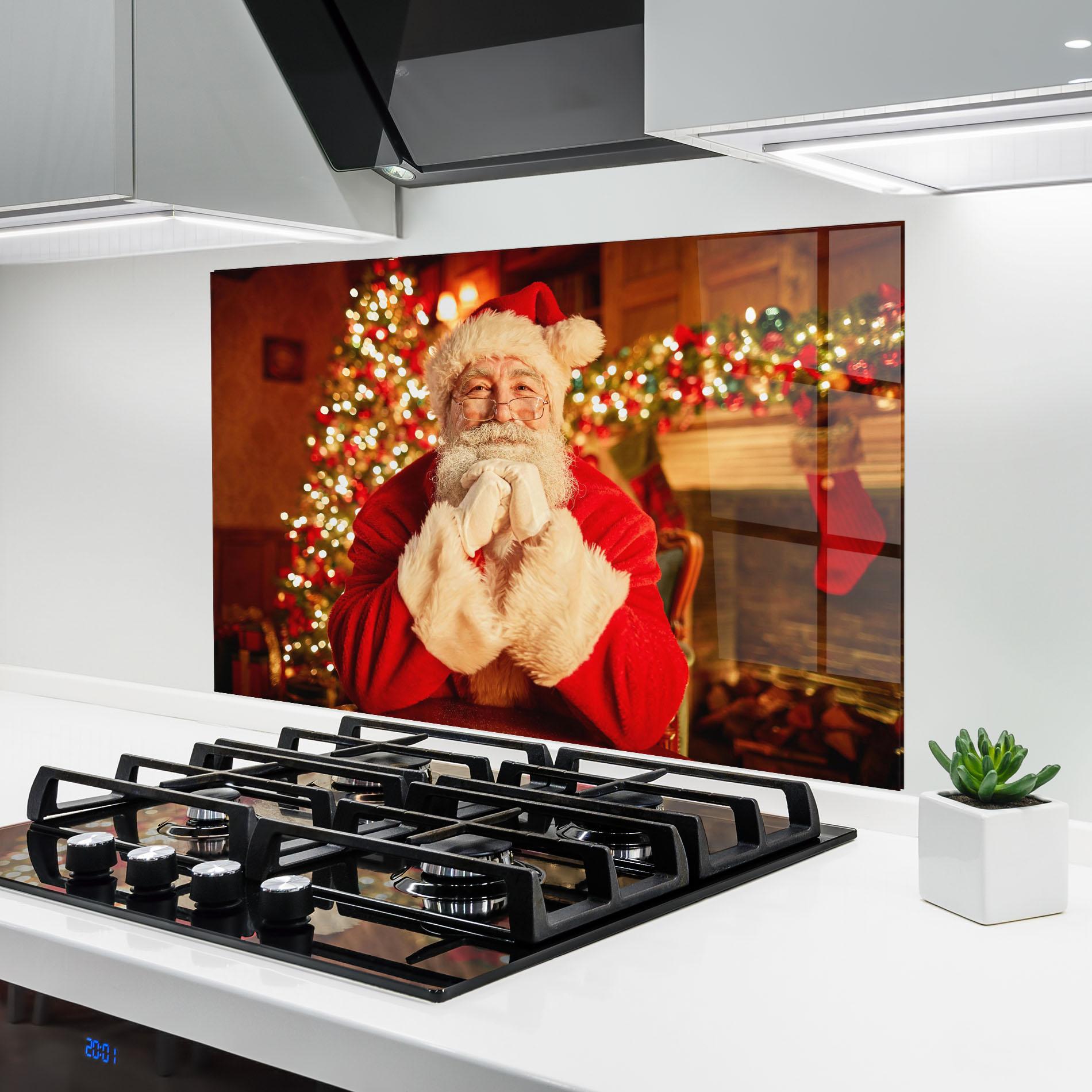 Panou Sticla Bucatarie Traditional Santa mockup 6