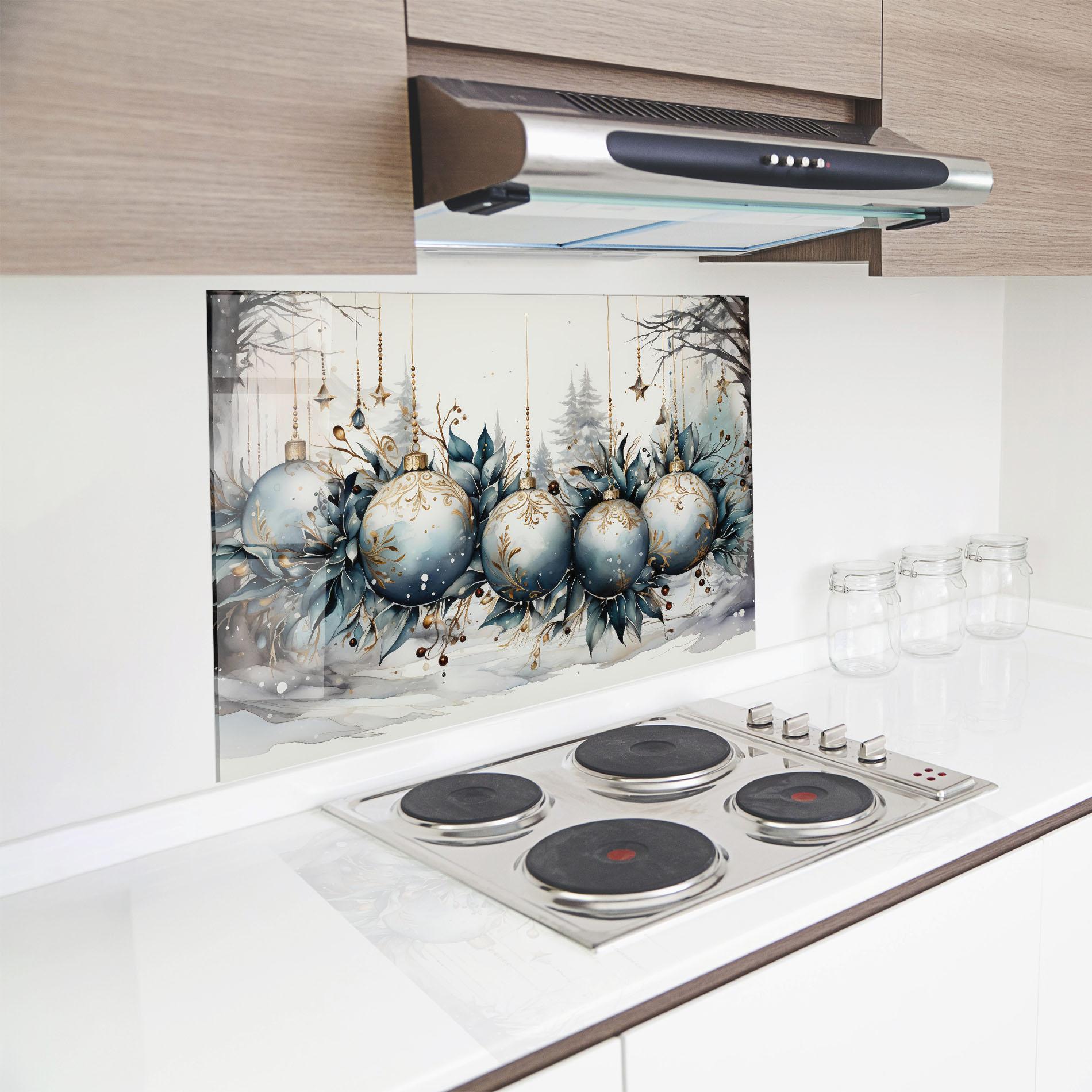 Panou Sticla Bucatarie Christmas Paper mockup 8