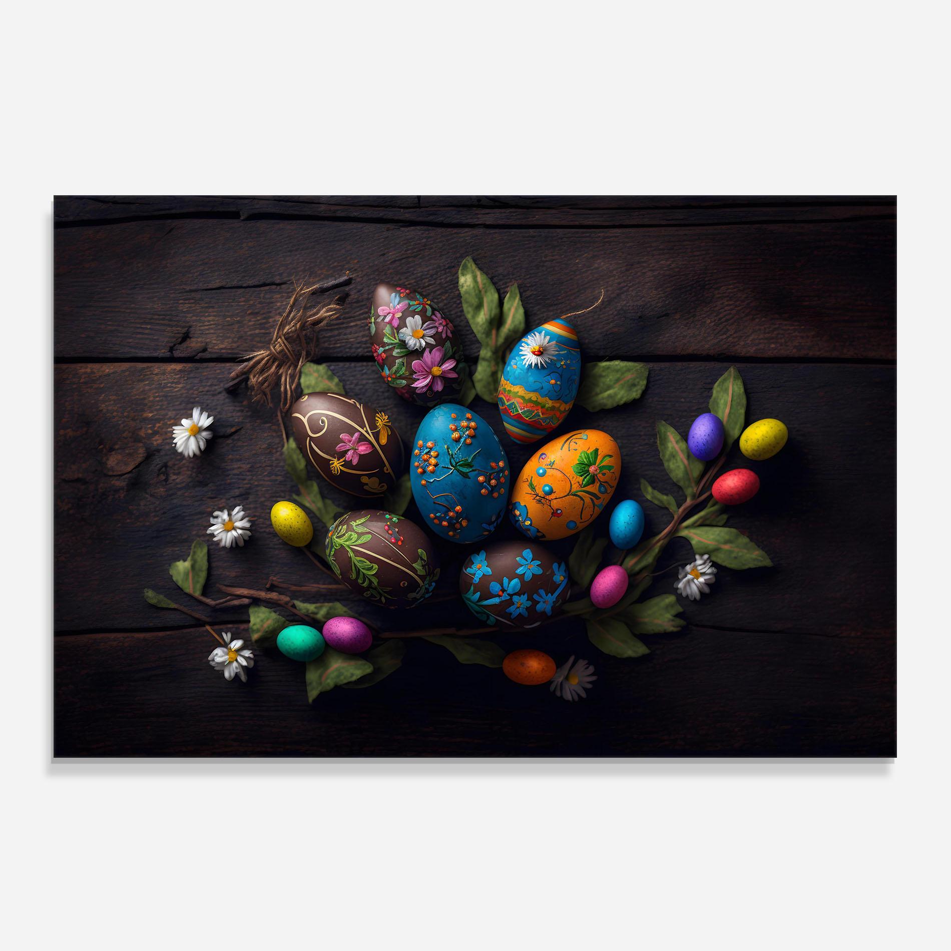 Panou Sticla Bucatarie Colorful Easter Decarations mockup 0
