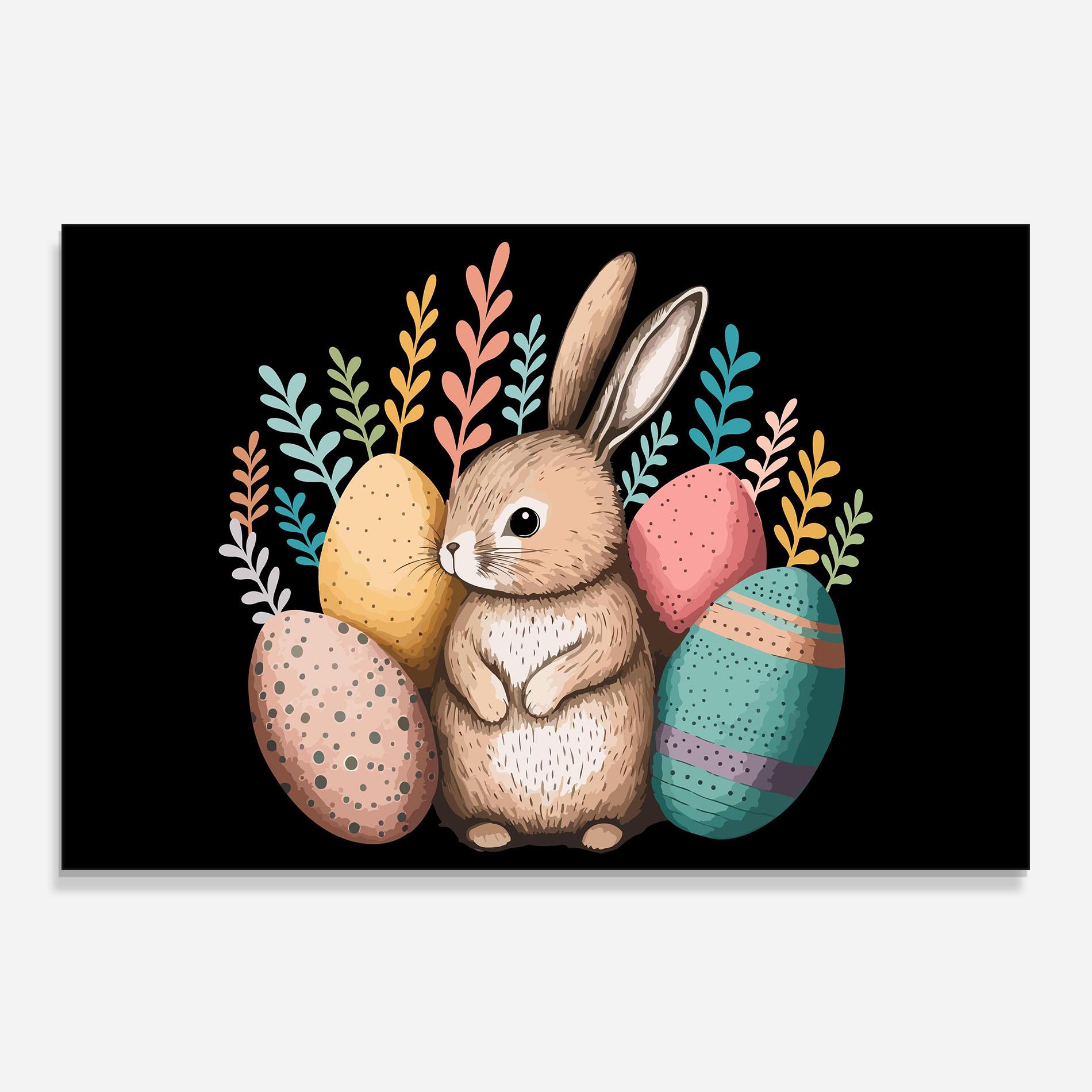 Panou Sticla Bucatarie Easter Pretty Bunny mockup 0