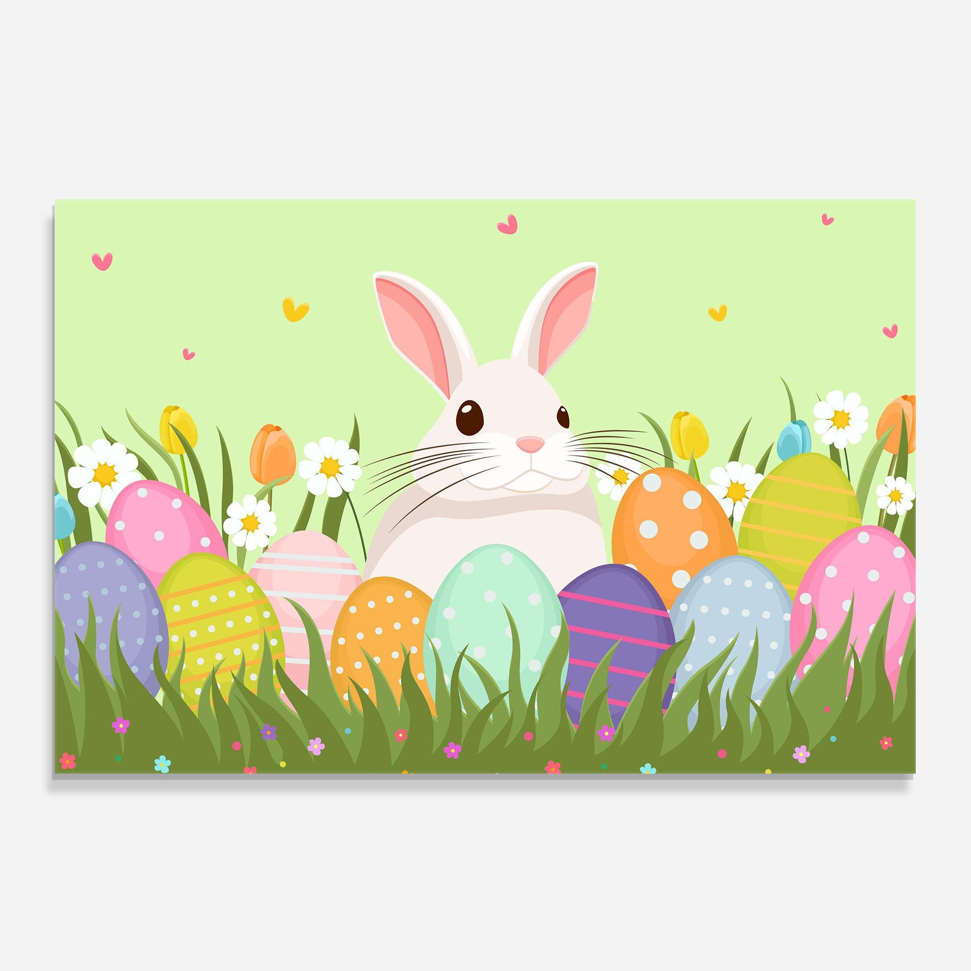 Panou Sticla Bucatarie Friendly Rabbit mockup 0