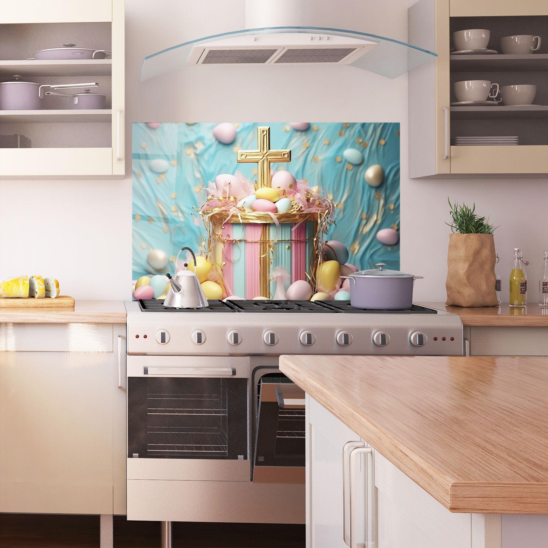 Panou Sticla Bucatarie Easter Egg Decor mockup 1