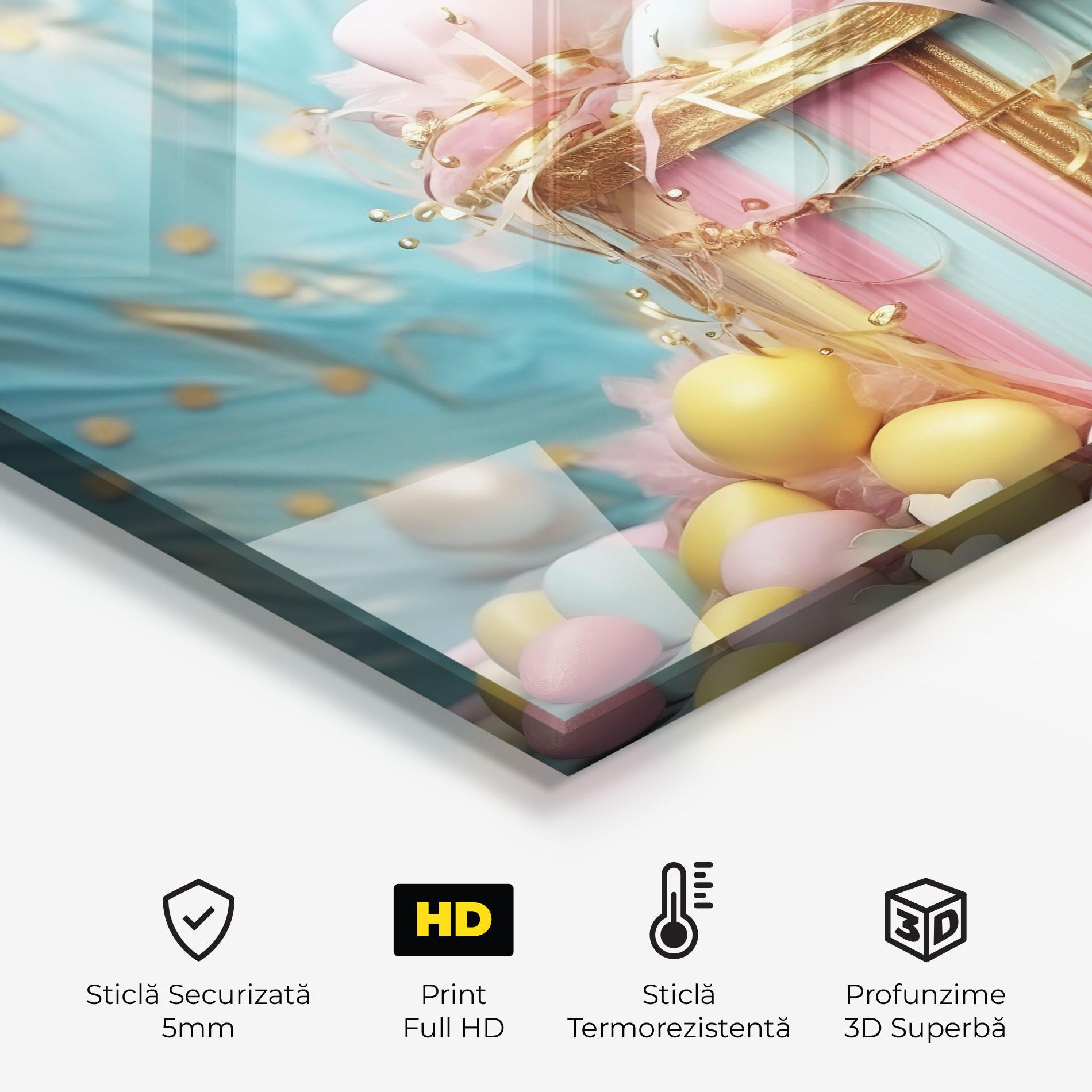 Panou Sticla Bucatarie Easter Egg Decor mockup 2