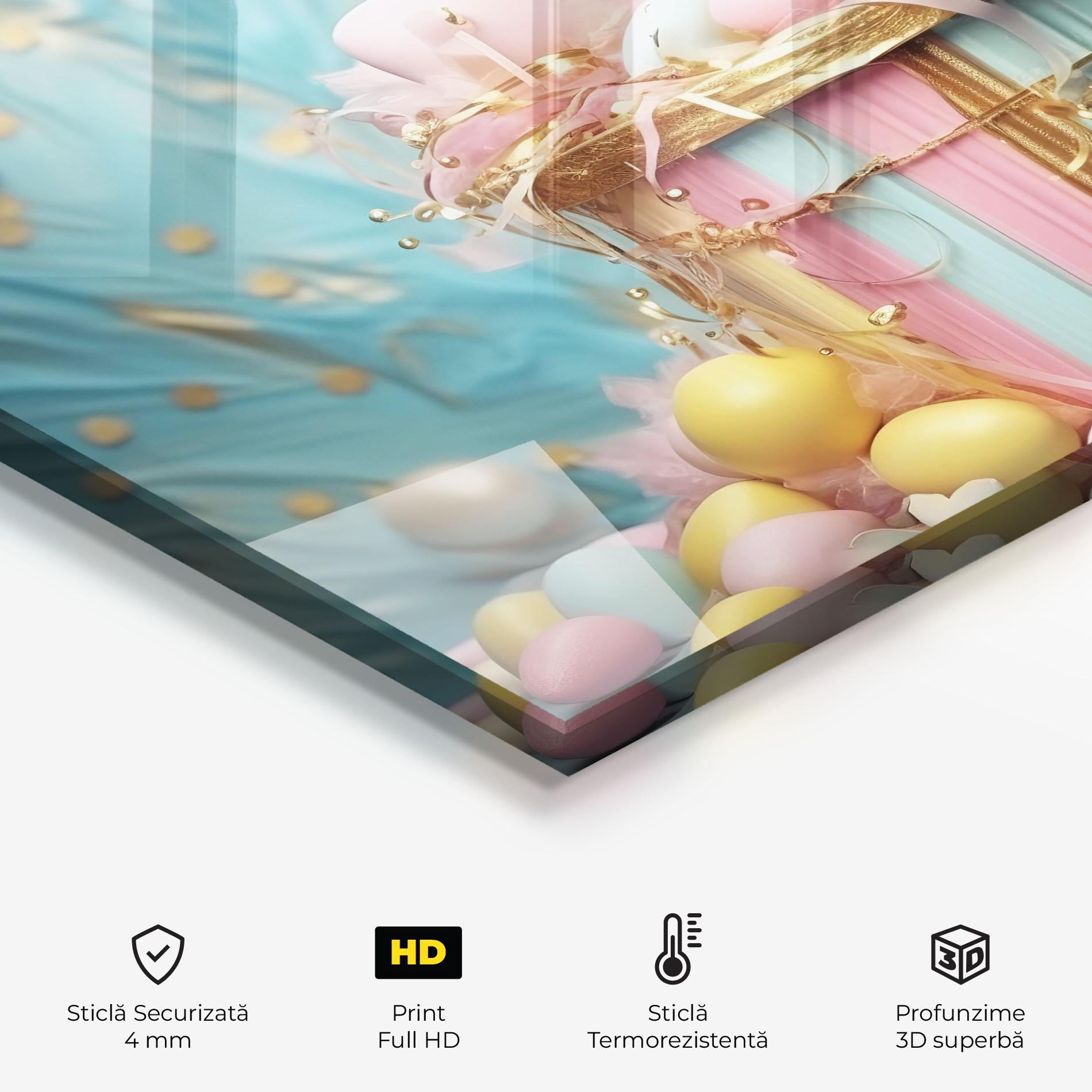 Panou Sticla Bucatarie Easter Egg Decor mockup 2