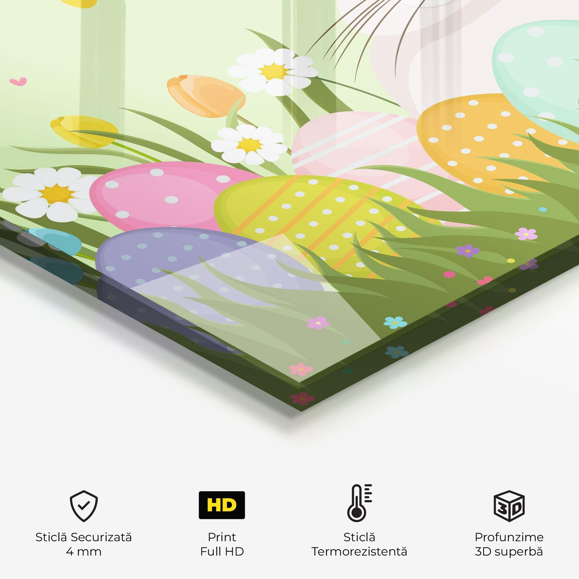 Panou Sticla Bucatarie Friendly Rabbit mockup 2