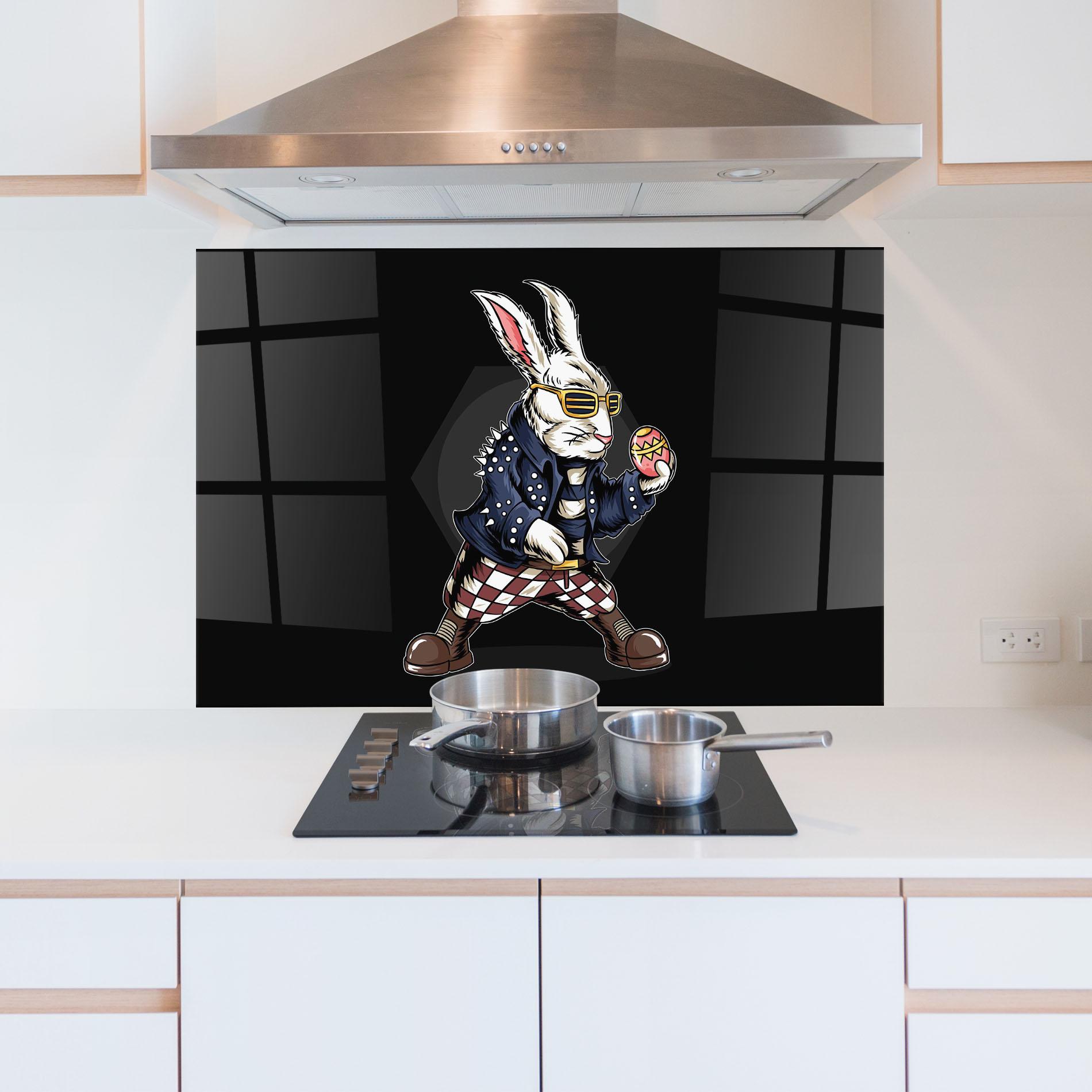 Panou Sticla Bucatarie Rabbit Rock mockup 5