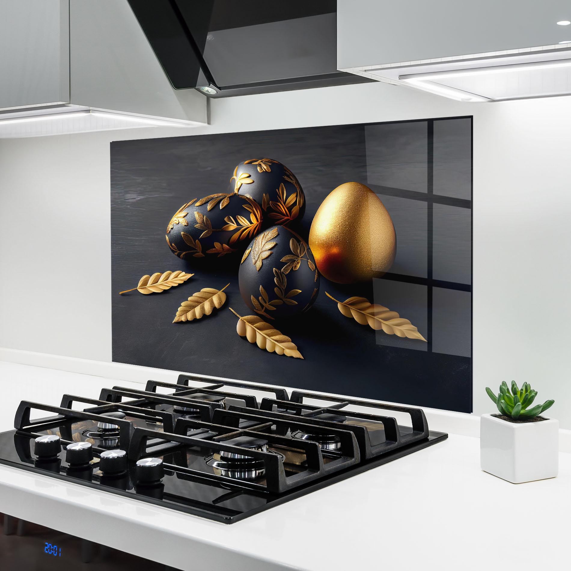 Panou Sticla Bucatarie Black Gold Egs mockup 6