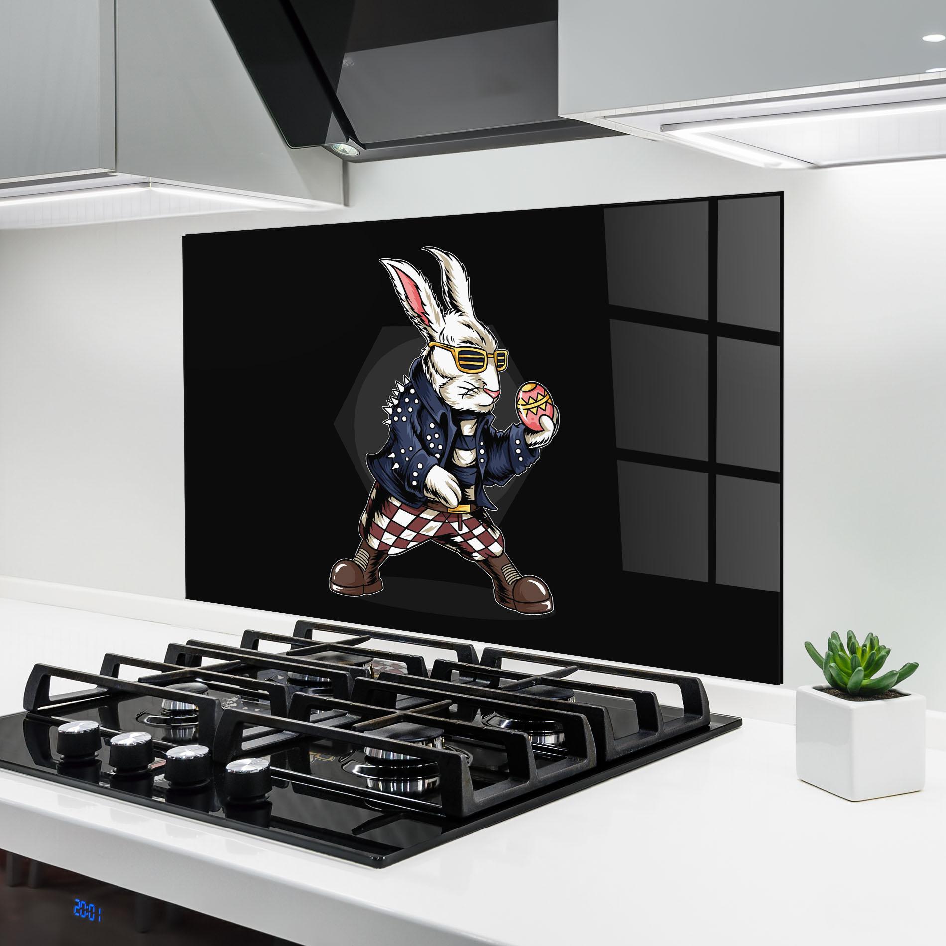 Panou Sticla Bucatarie Rabbit Rock mockup 6