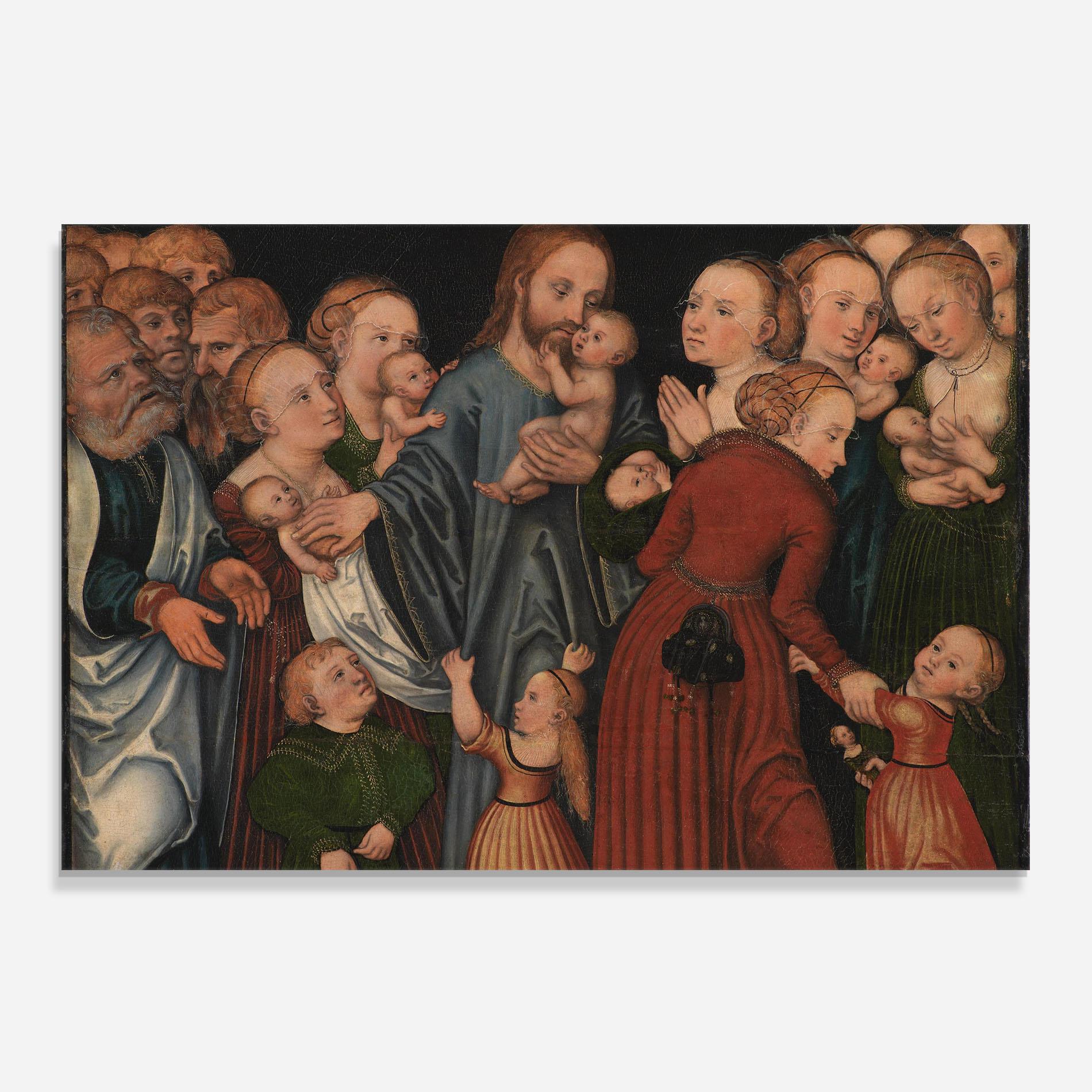 Panou Sticla Bucatarie Jesus Old Art mockup 0