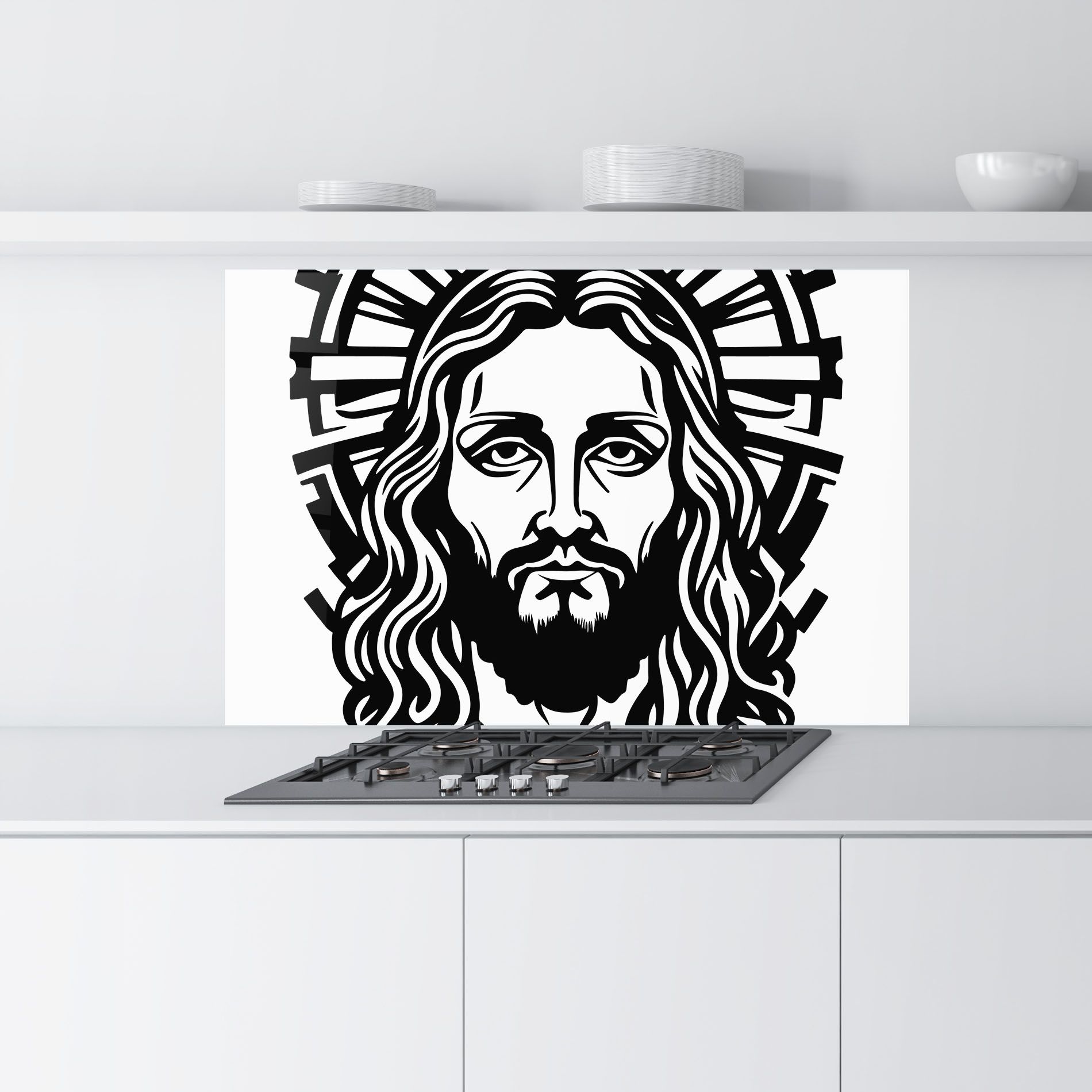 Black Line Jesus mockup 9