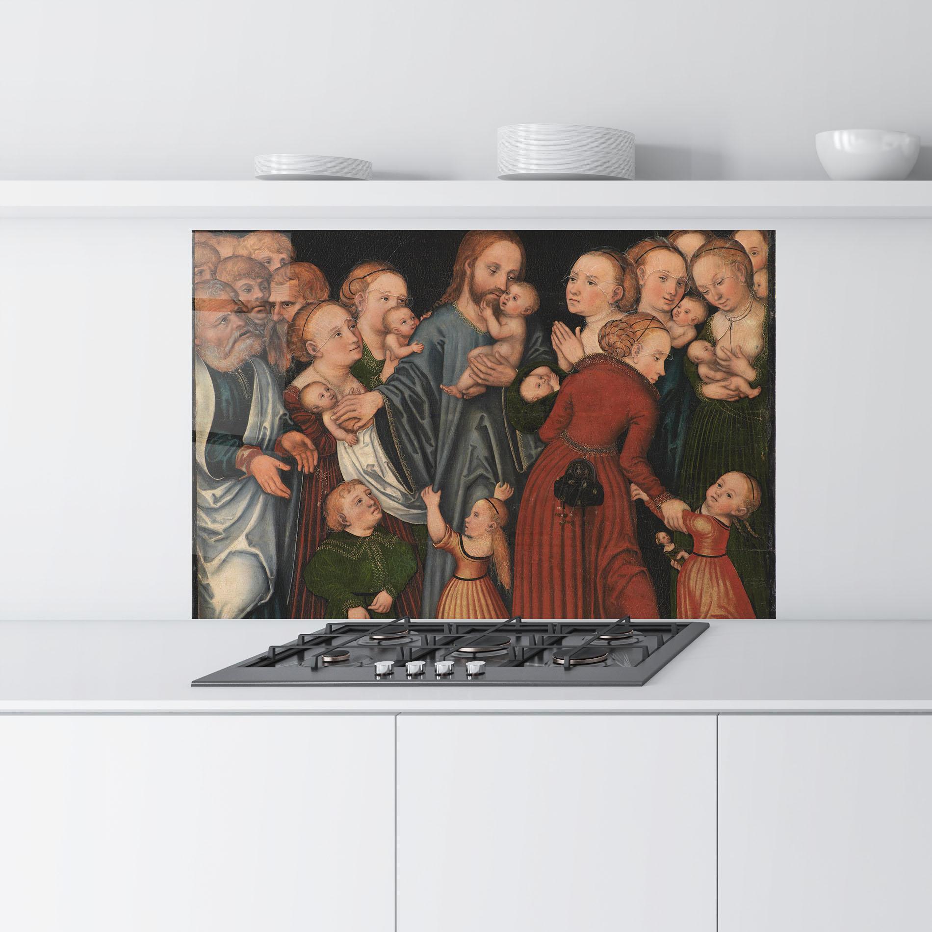 Panou Sticla Bucatarie Jesus Old Art mockup 9