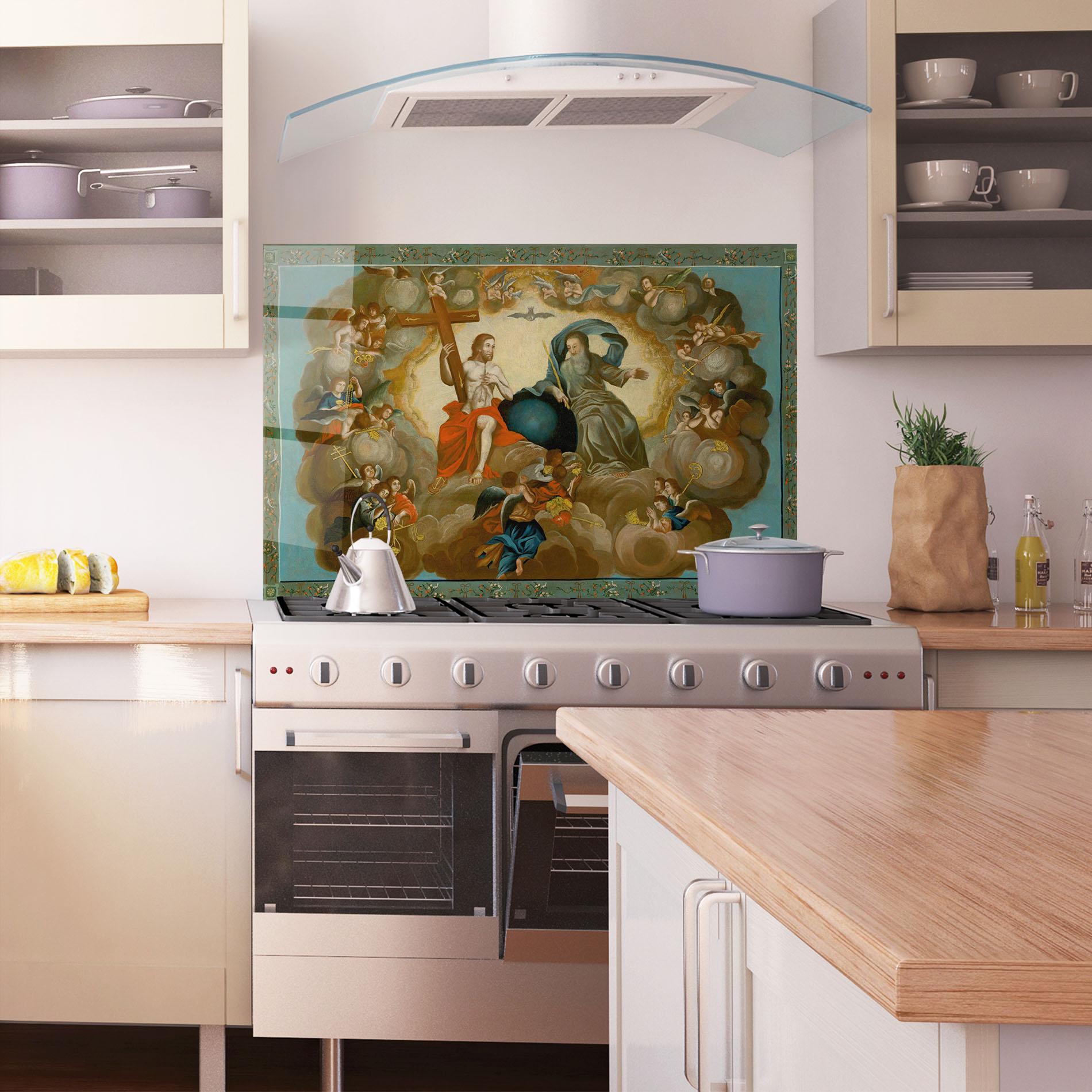 Panou Sticla Bucatarie Right Hand Cross mockup 1