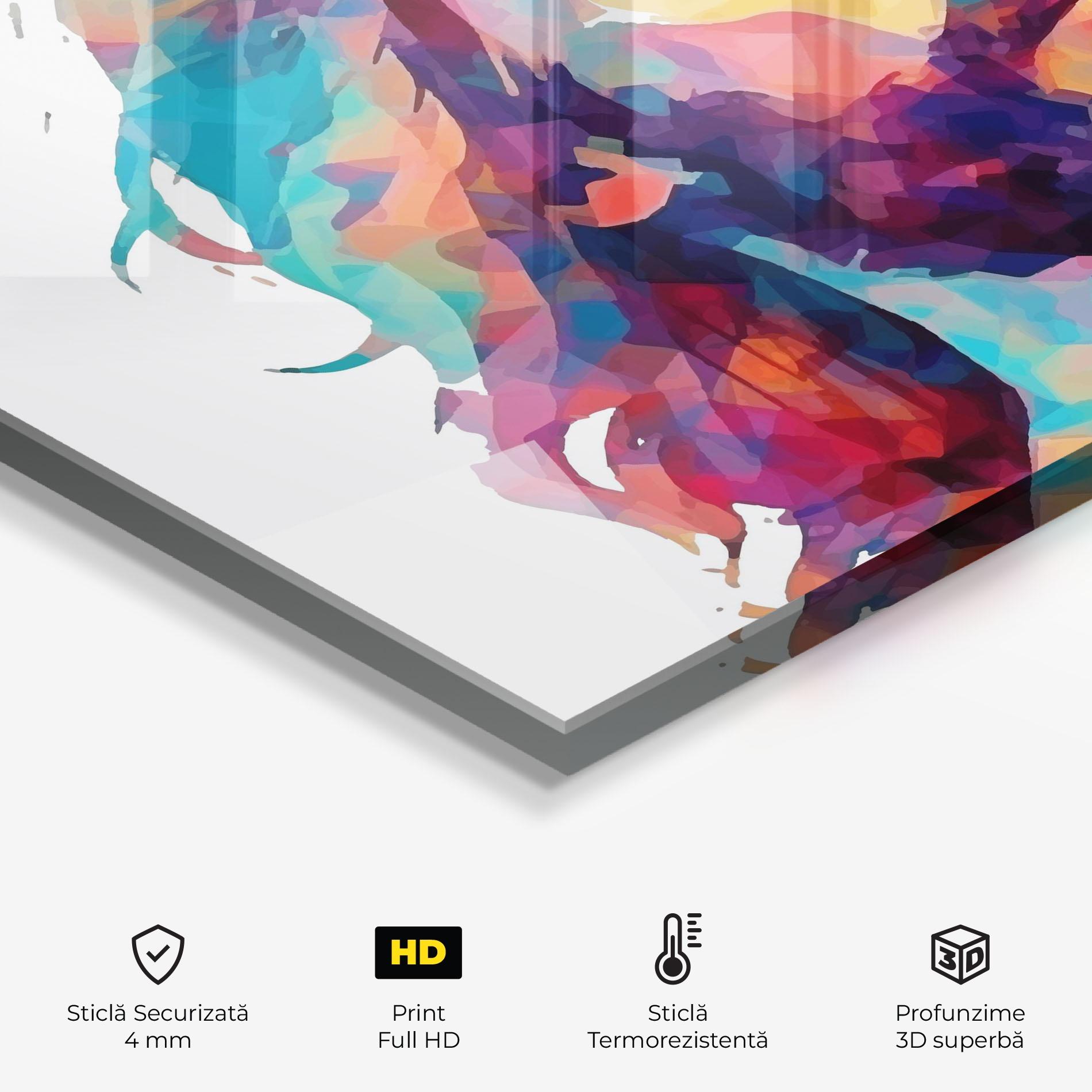 Panou Sticla Bucatarie Colorful Jesus mockup 2