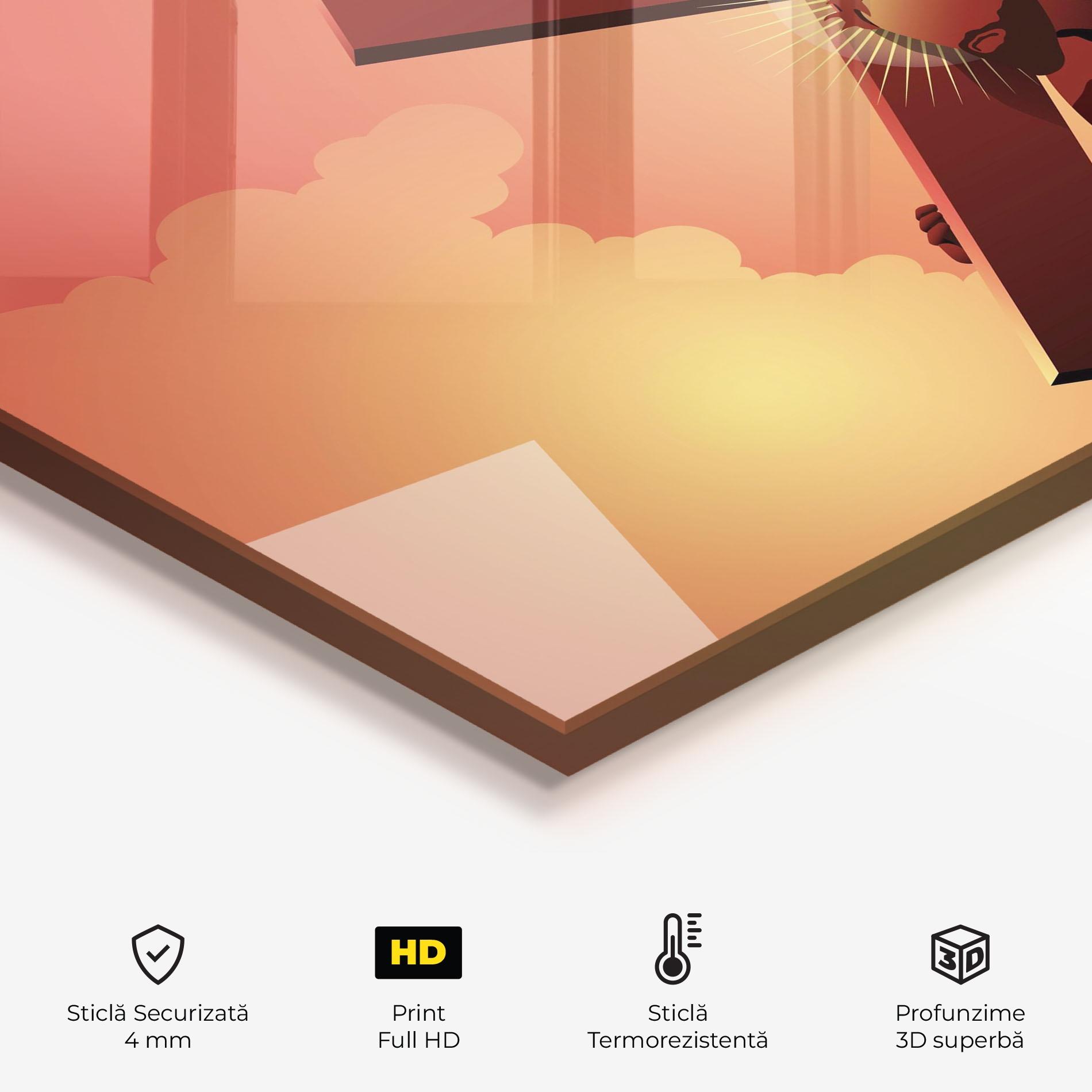 Panou Sticla Bucatarie Holding The Cross mockup 2