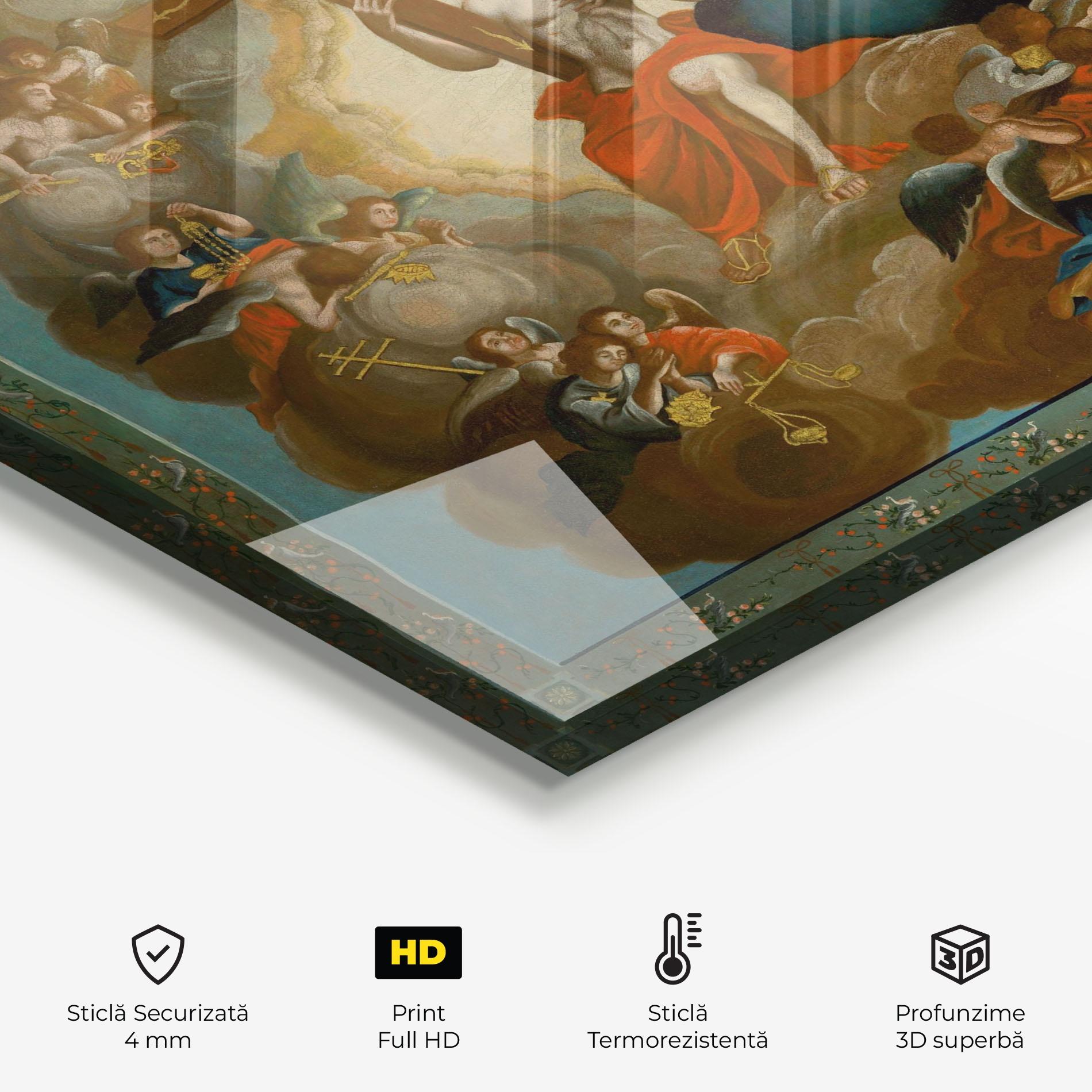 Panou Sticla Bucatarie Right Hand Cross mockup 2