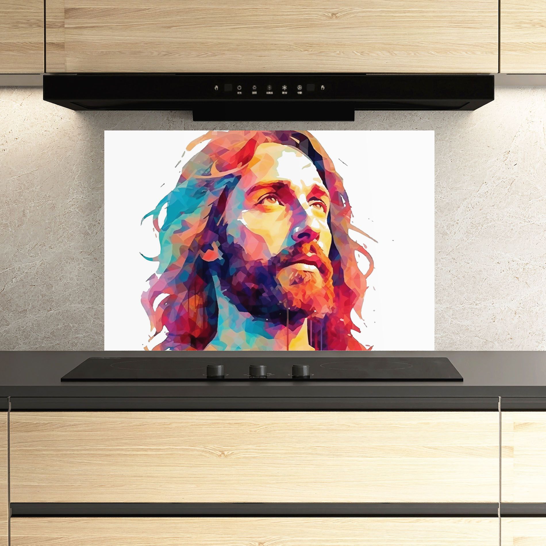 Colorful Jesus mockup 3