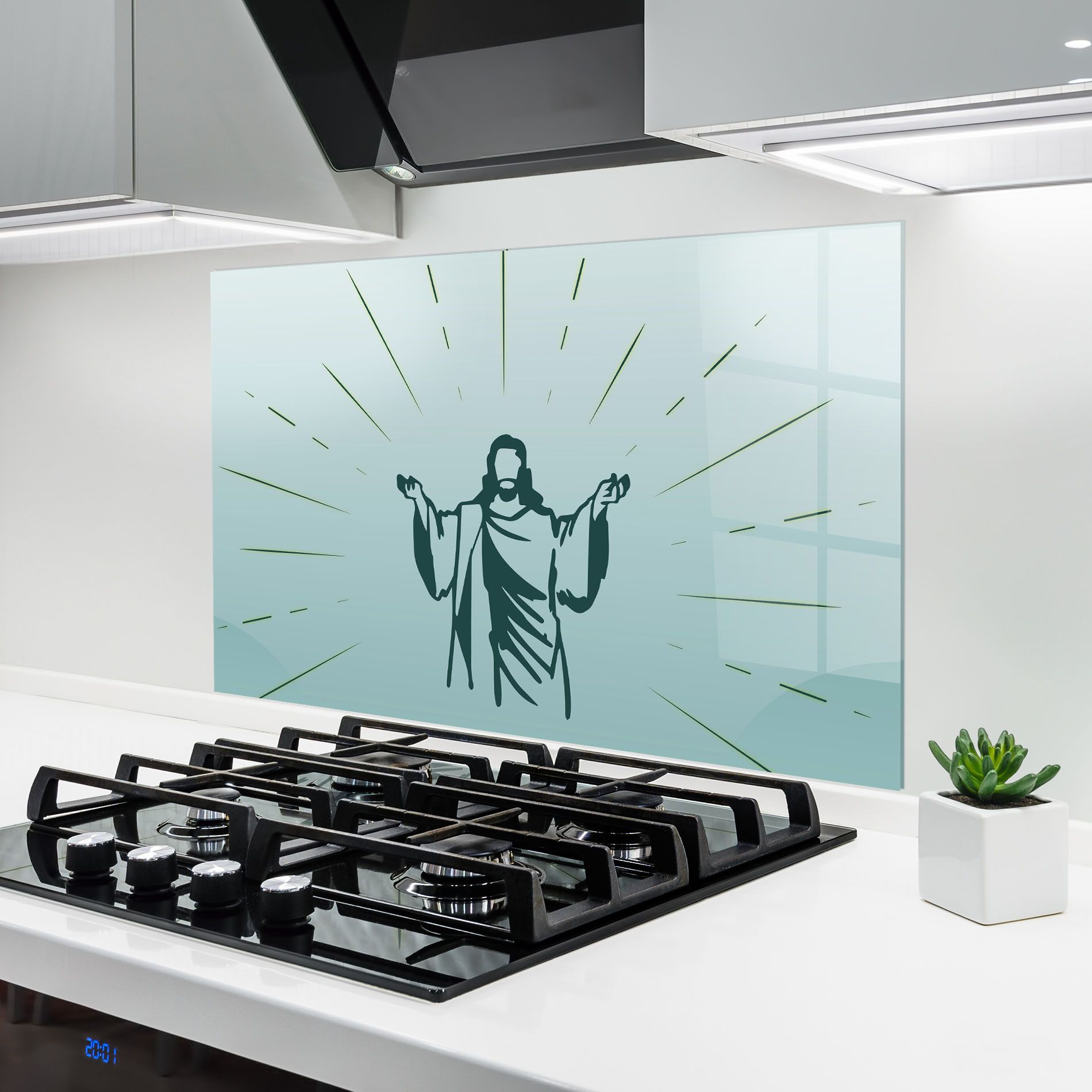 Blue Art Jesus mockup 6