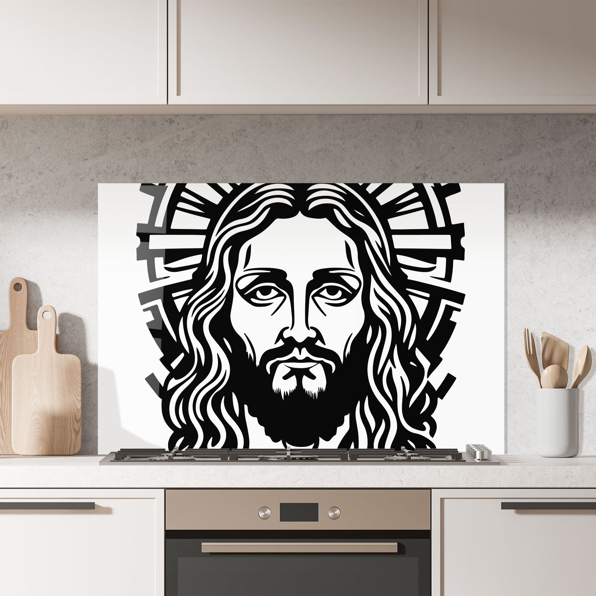 Black Line Jesus mockup 7