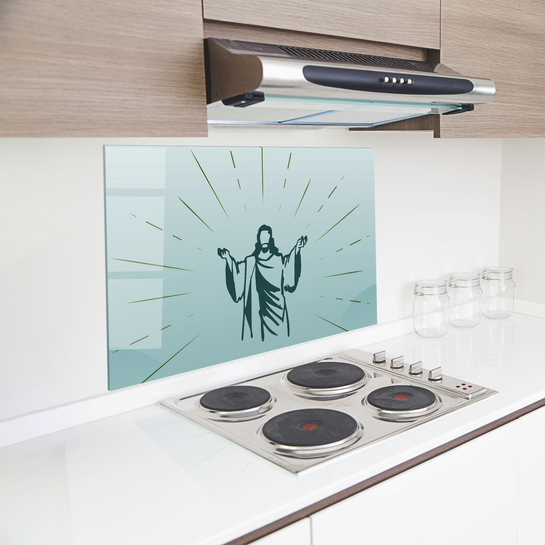 Blue Art Jesus mockup 8