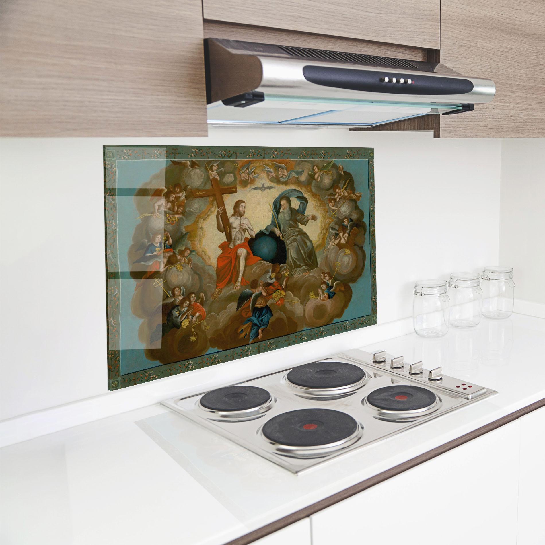 Panou Sticla Bucatarie Right Hand Cross mockup 8