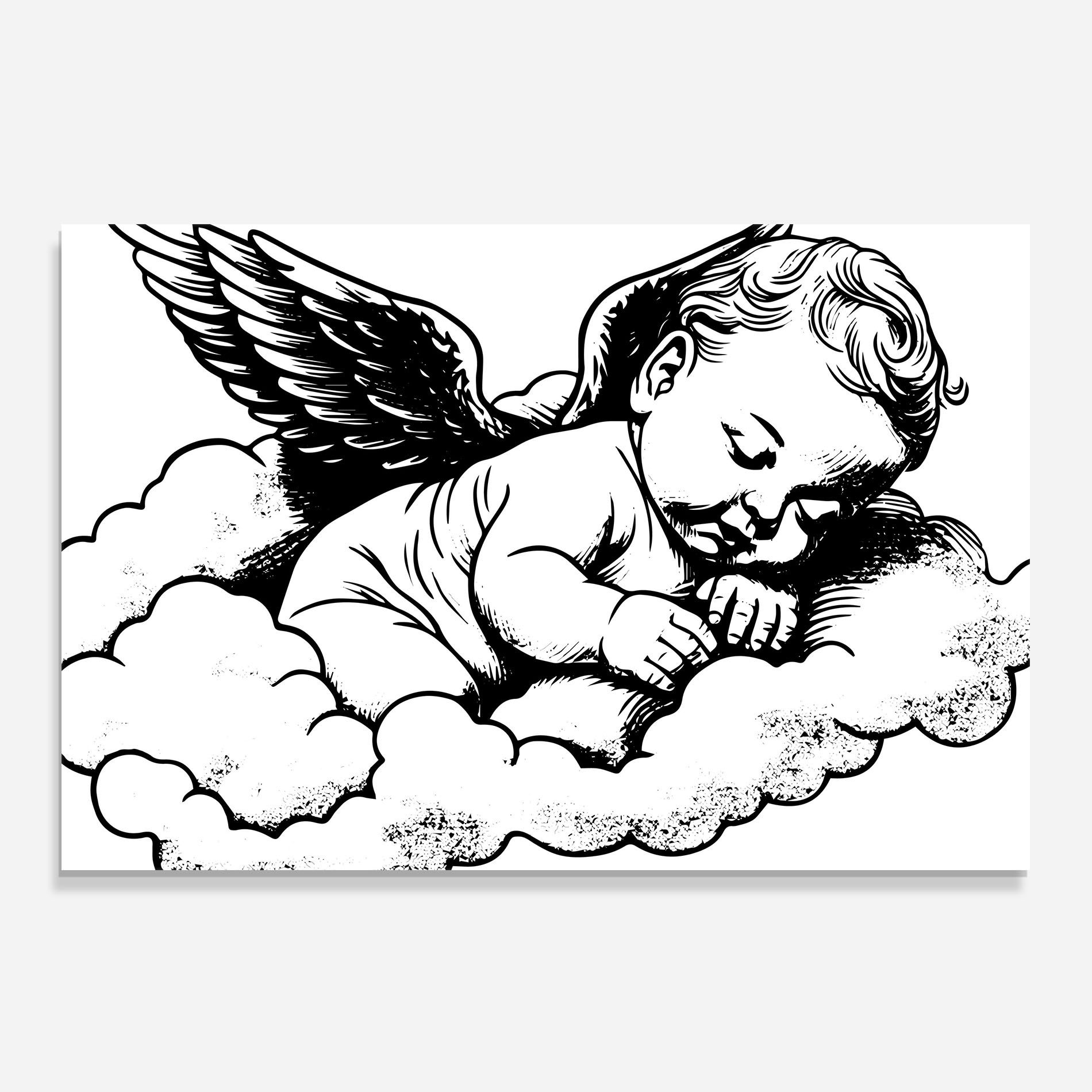 Angel Sleeping mockup 0