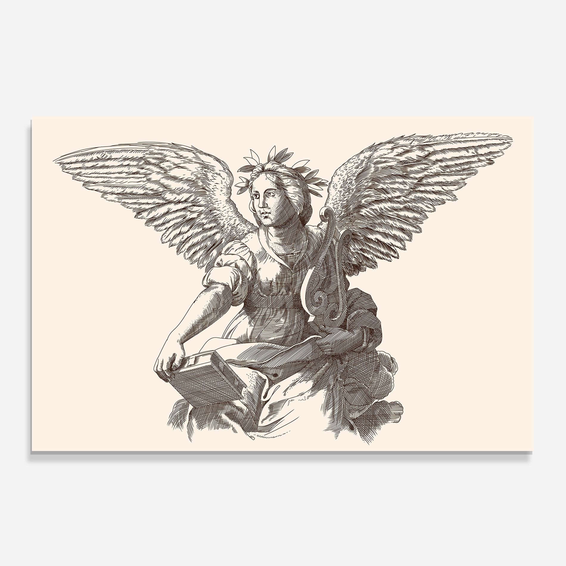 Brown Line Angel mockup 0