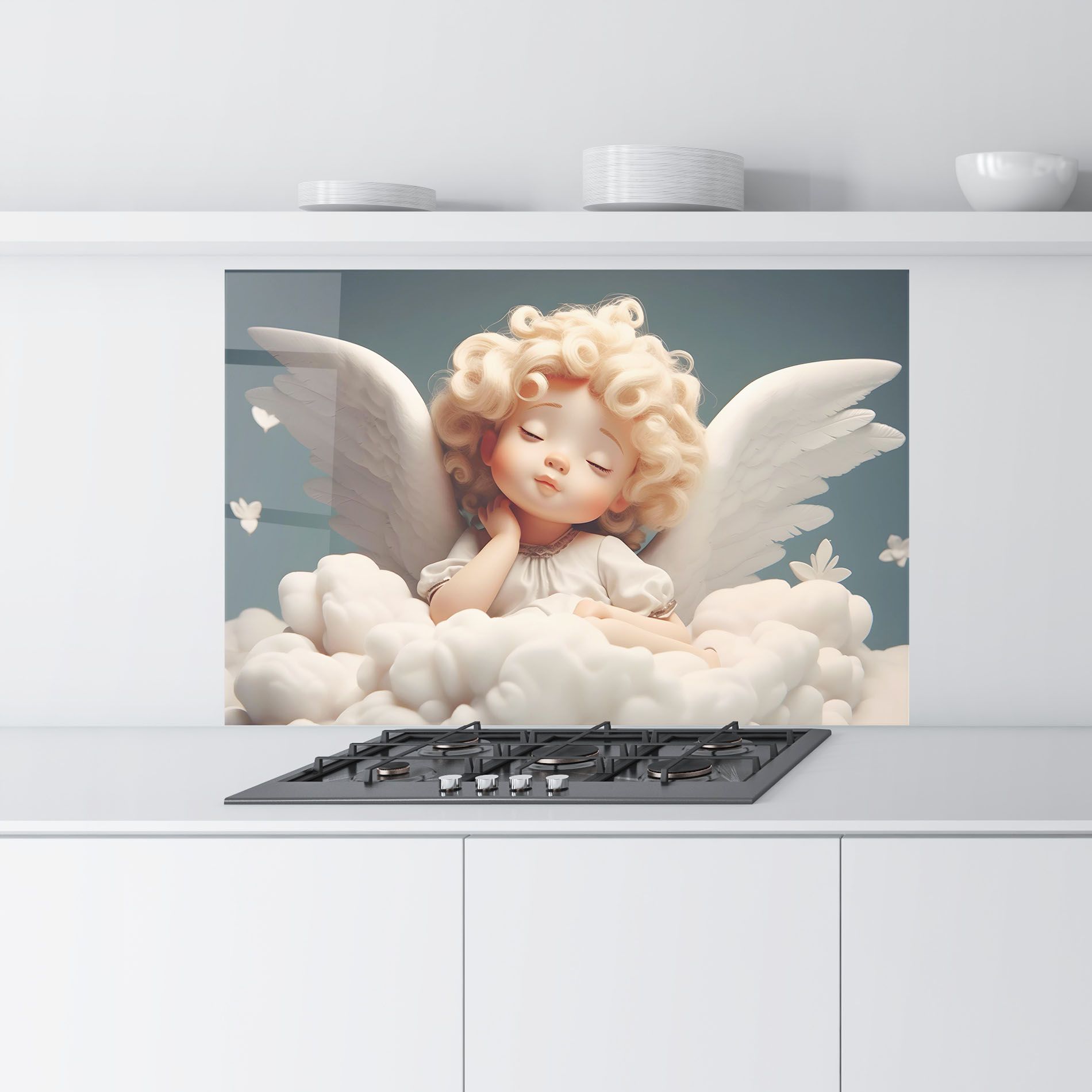 Statue Baby Angel mockup 9
