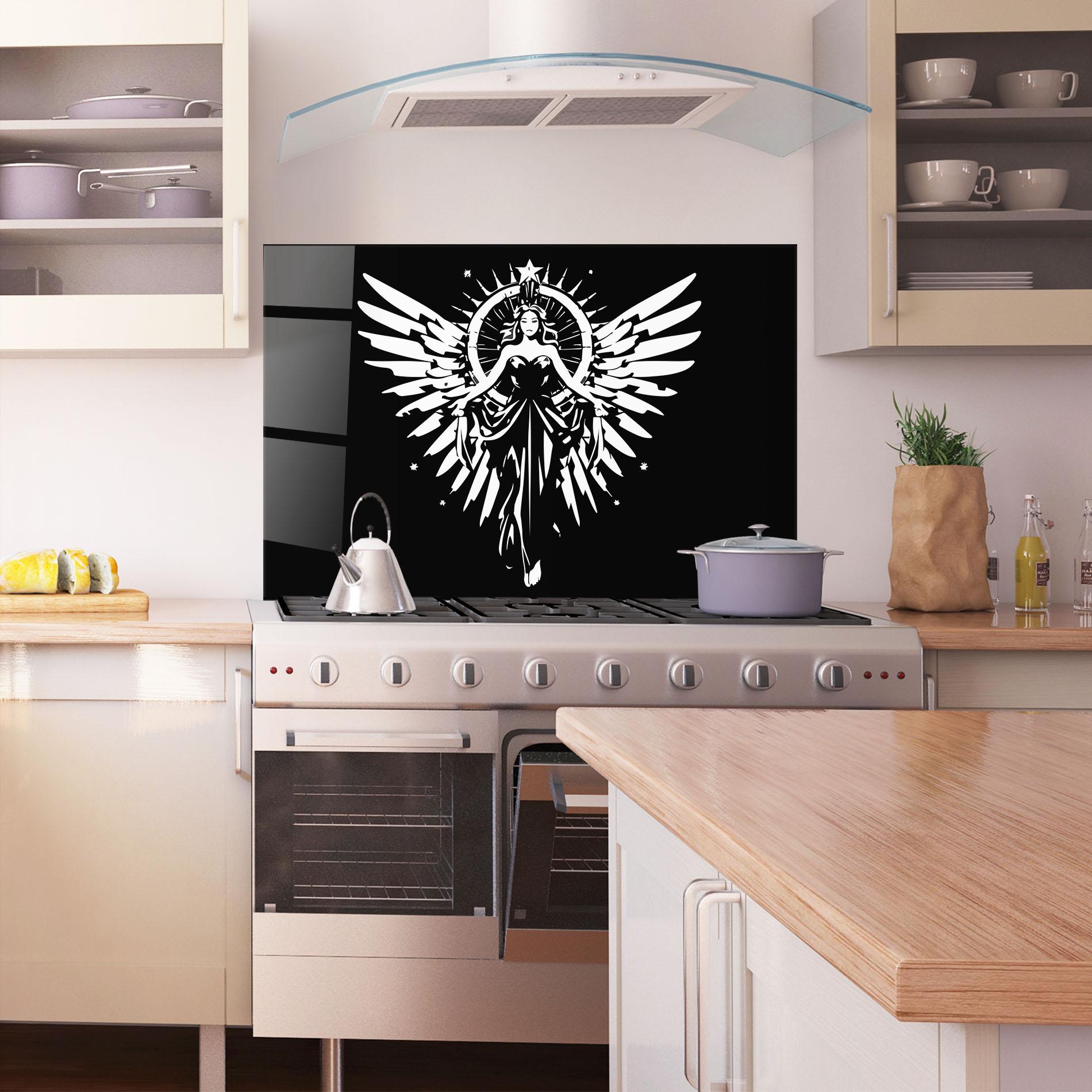 Panou Sticla Bucatarie Jewels Angel mockup 1