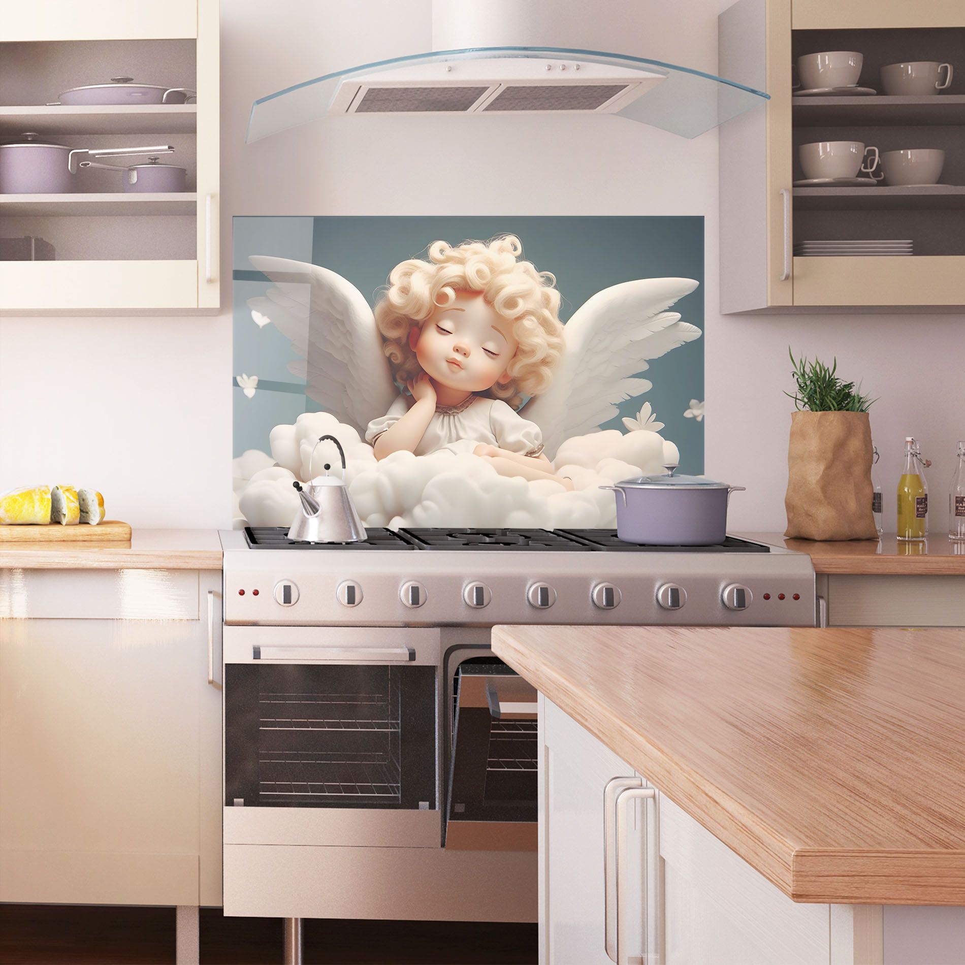 Statue Baby Angel mockup 1