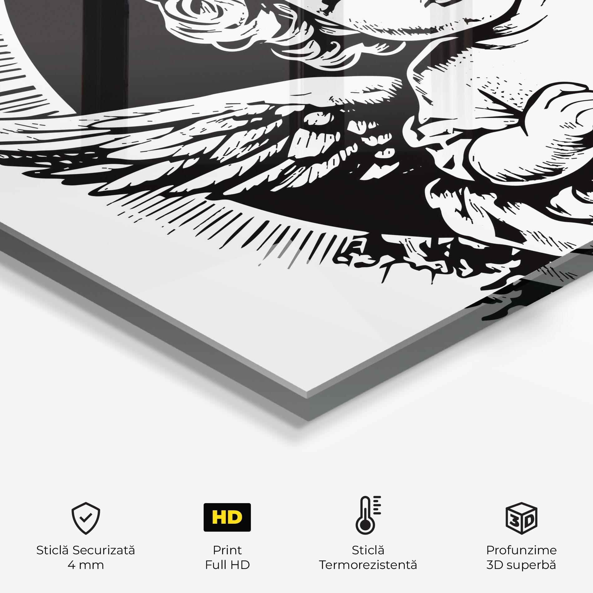 Panou Sticla Bucatarie Cute Baby Angel mockup 2